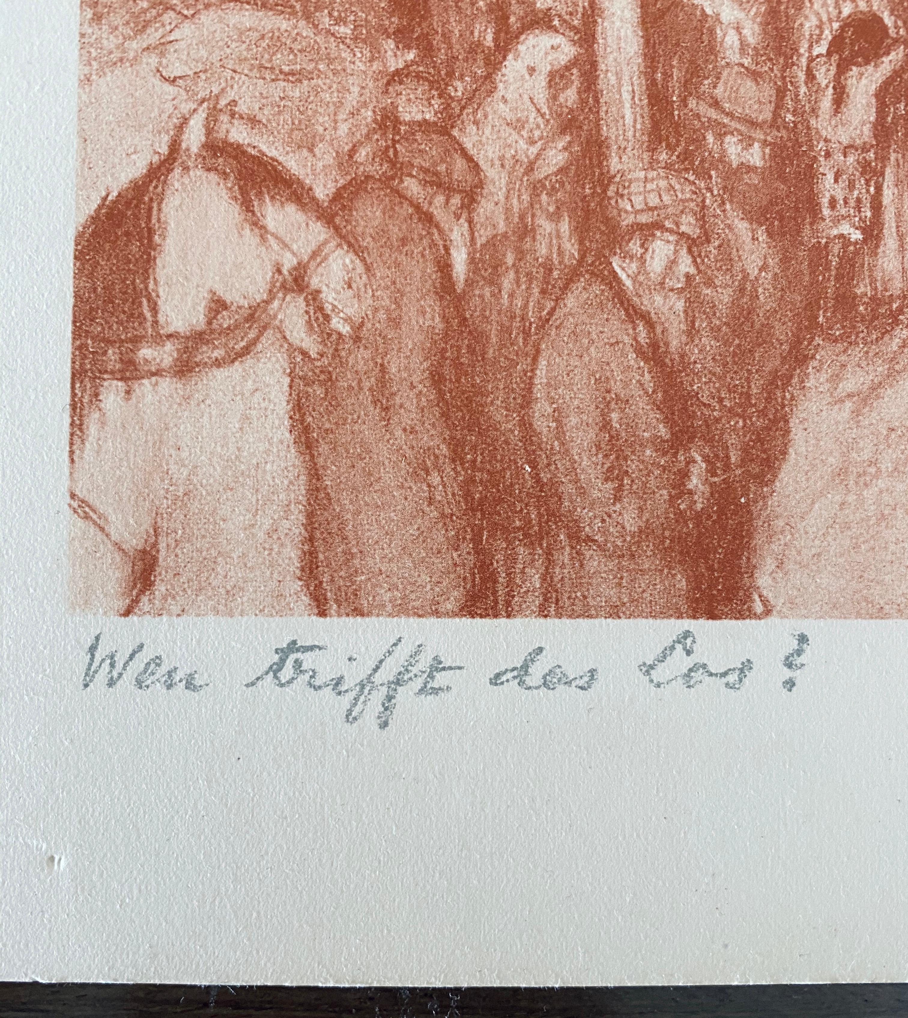 Abel Pann Israeli Bezalel Art School Litografia Judaica Stampa biblica Arte ebraica in vendita 3