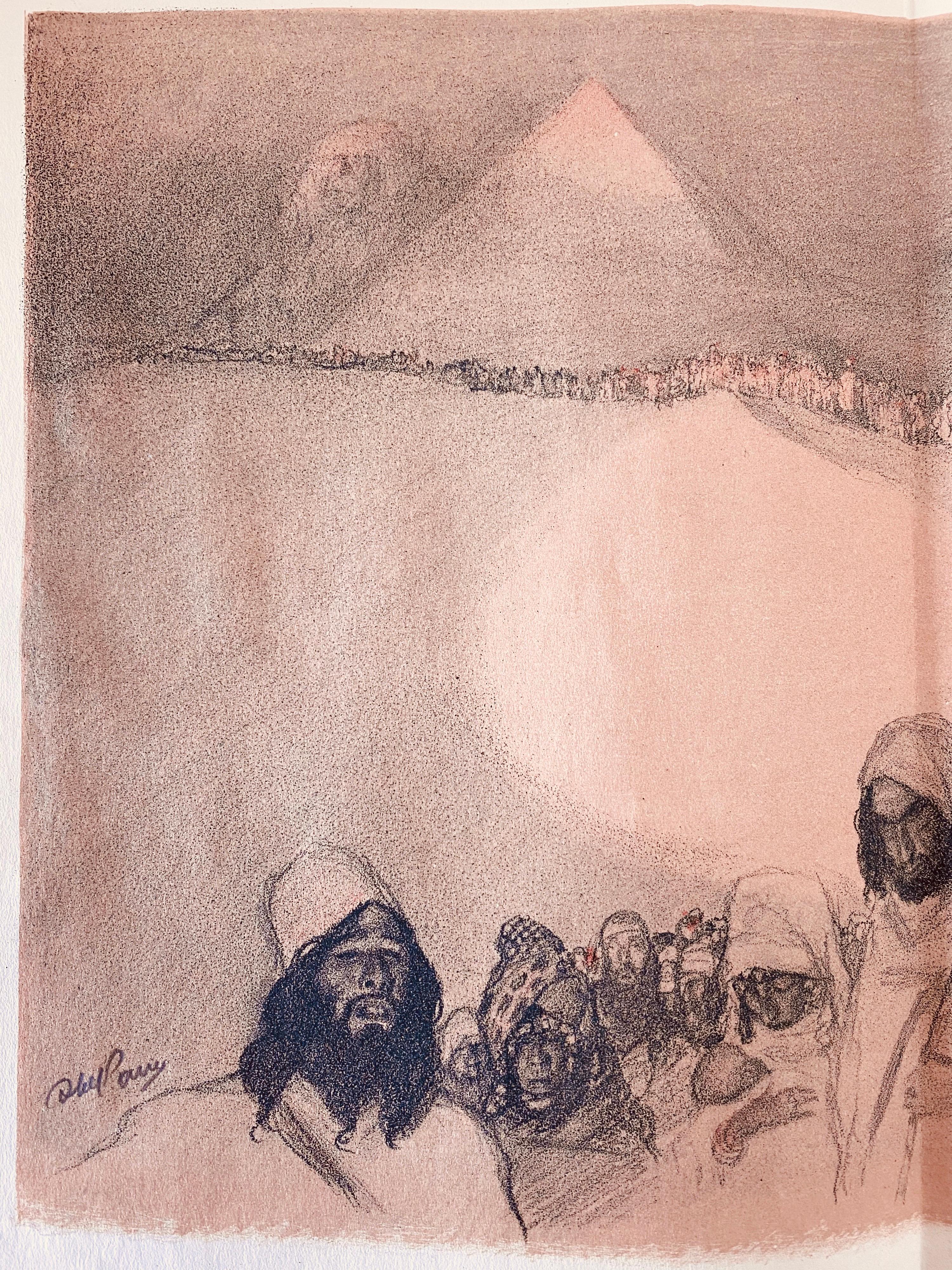Abel Pann Israeli Bezalel Art School Litografia Judaica Stampa biblica Arte ebraica in vendita 3