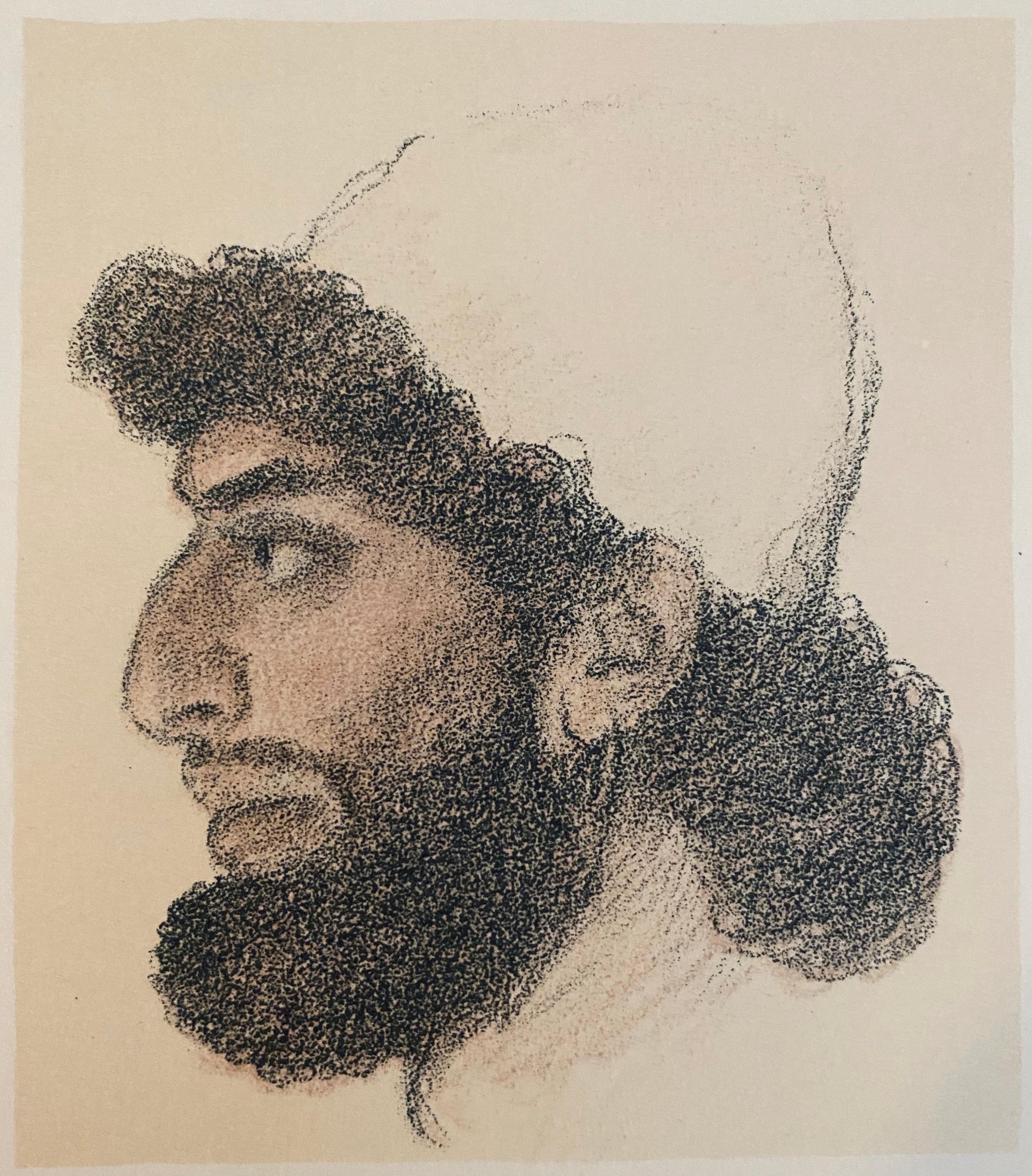 Abel Pann Israeli Bezalel Art School Litografia Judaica Stampa biblica Arte ebraica in vendita 3