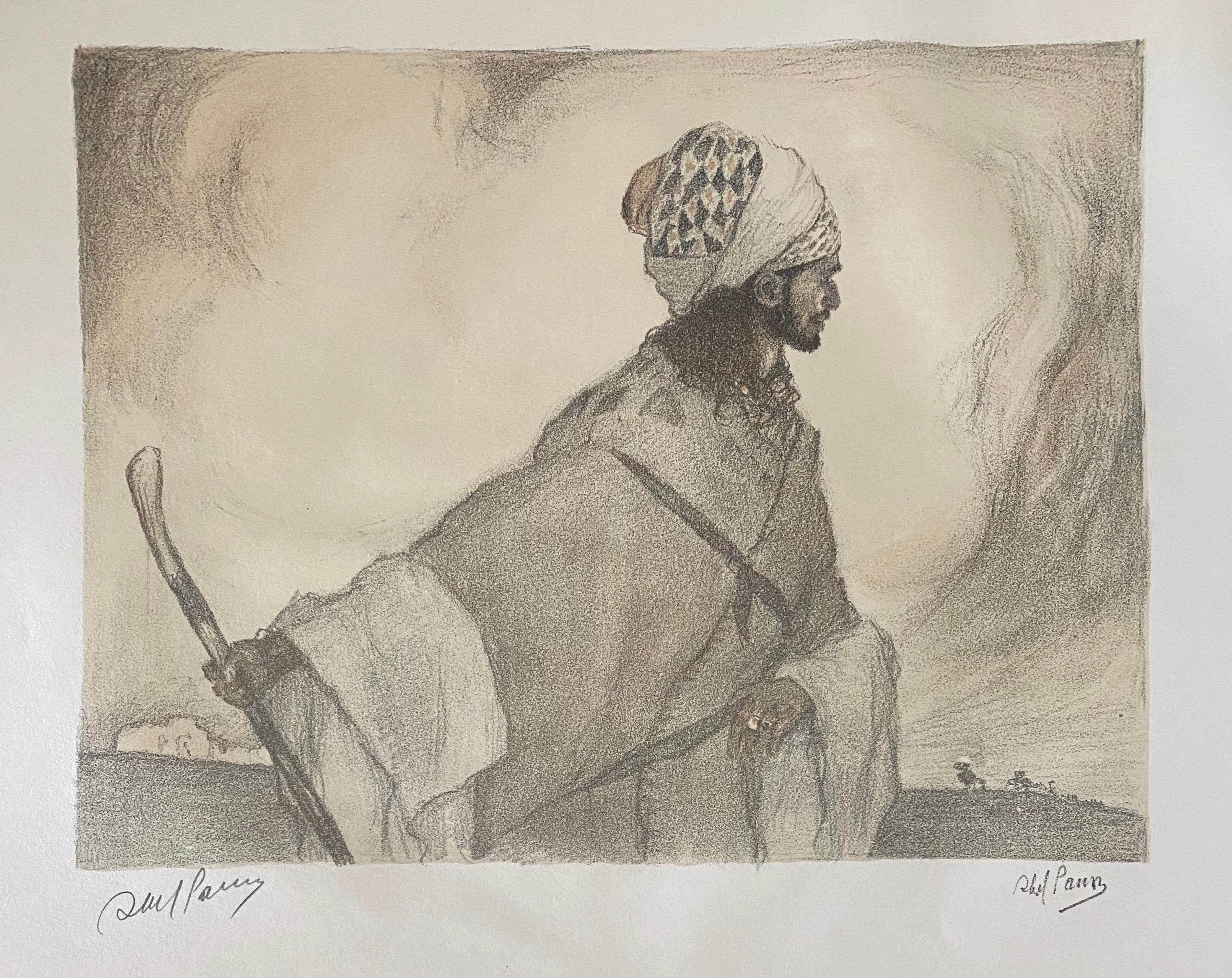 Abel Pann Israeli Bezalel Art School Litografia Judaica Stampa biblica Arte ebraica in vendita 3