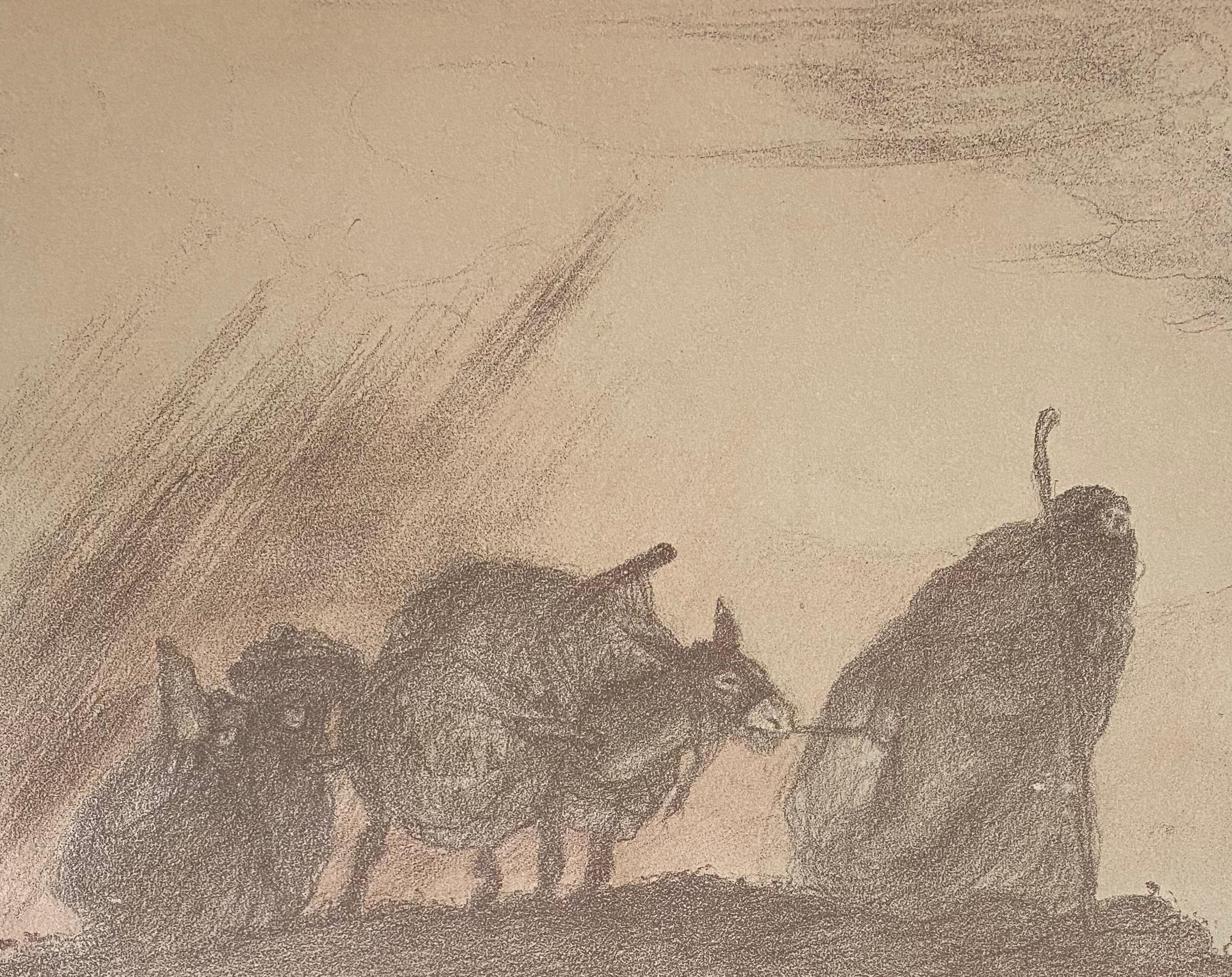 Abel Pann Israeli Bezalel Art School Litografia Judaica Stampa biblica Arte ebraica in vendita 3