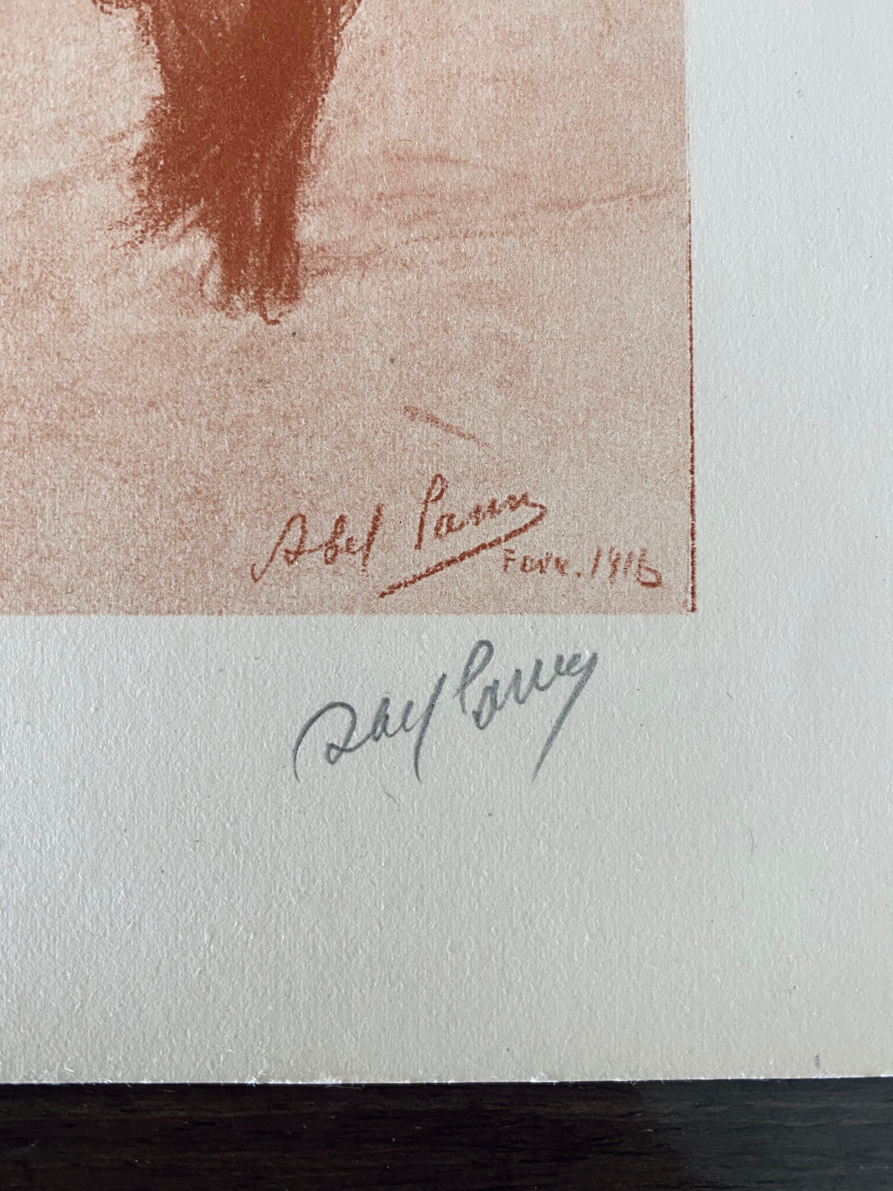 Abel Pann Israeli Bezalel Art School Litografia Judaica Stampa biblica Arte ebraica in vendita 4