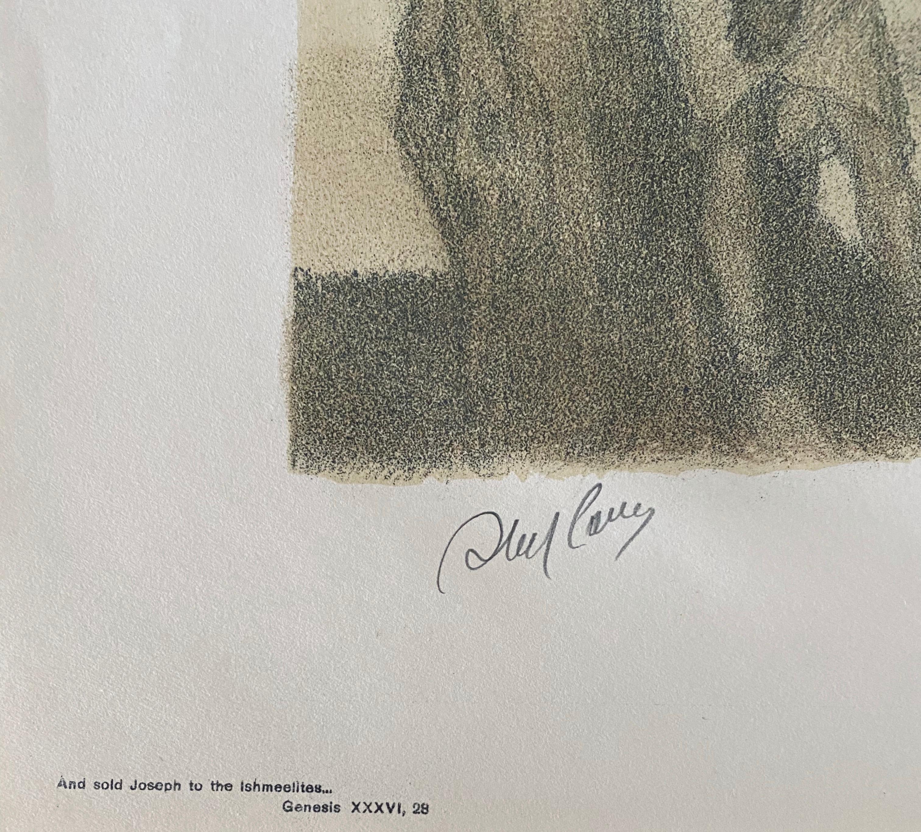 Abel Pann Israeli Bezalel Art School Litografia Judaica Stampa biblica Arte ebraica in vendita 4