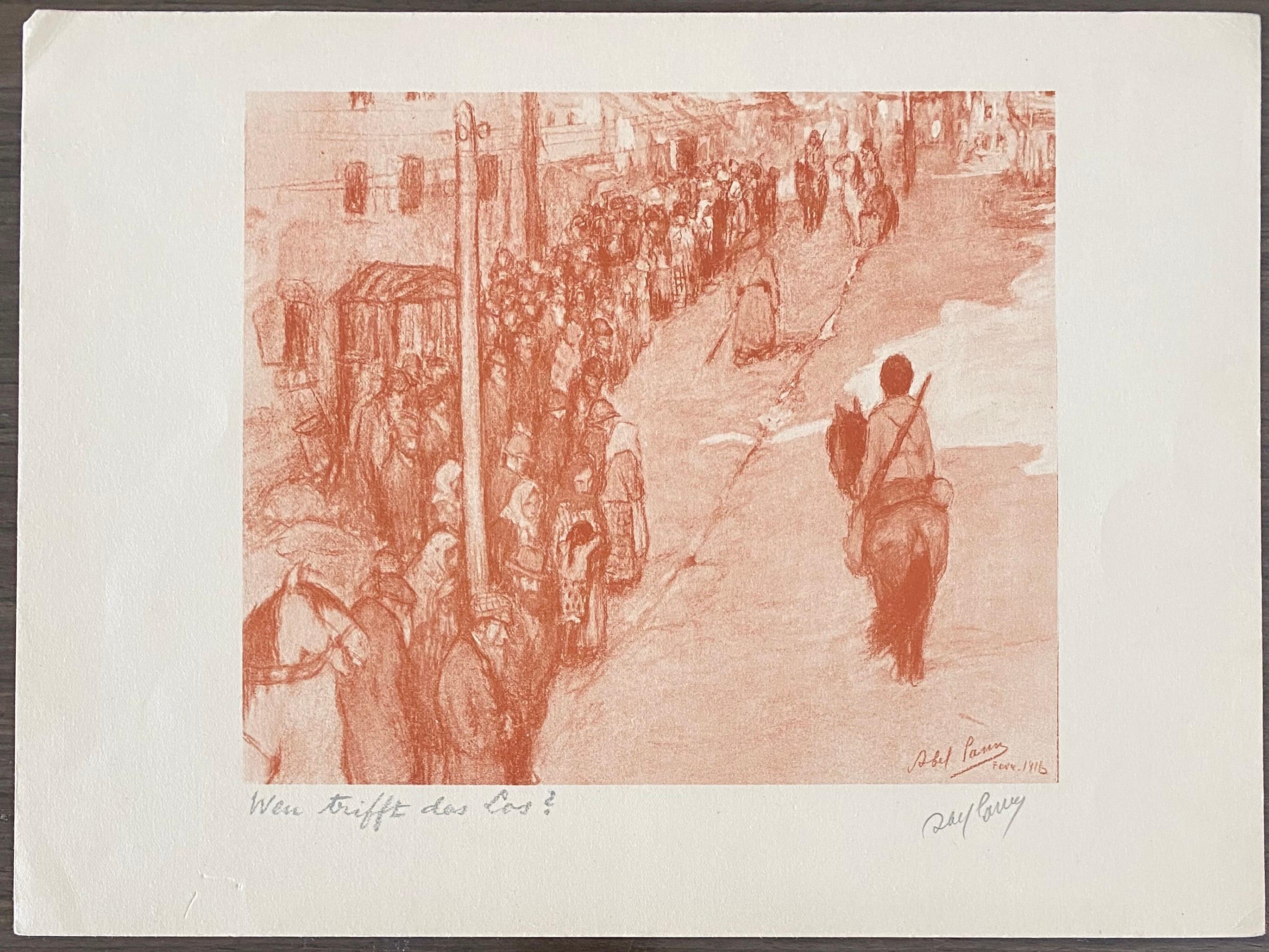 Abel Pann Israeli Bezalel Art School Litografia Judaica Stampa biblica Arte ebraica in vendita 5