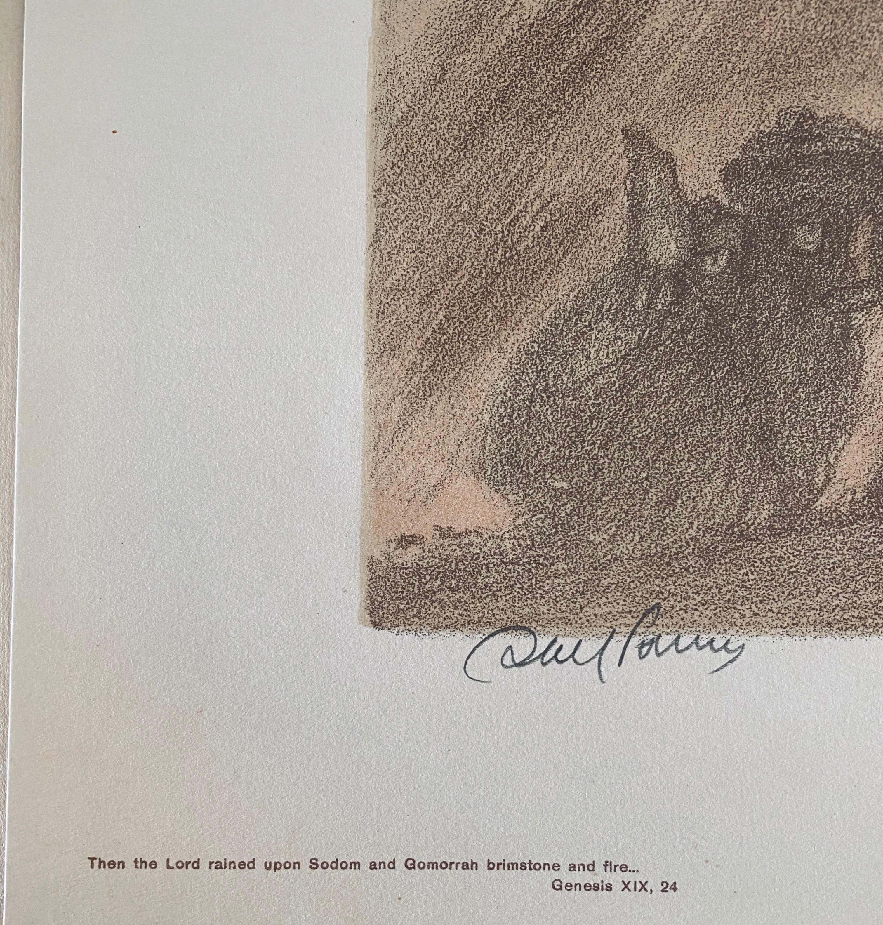 Abel Pann Israeli Bezalel Art School Litografia Judaica Stampa biblica Arte ebraica in vendita 5