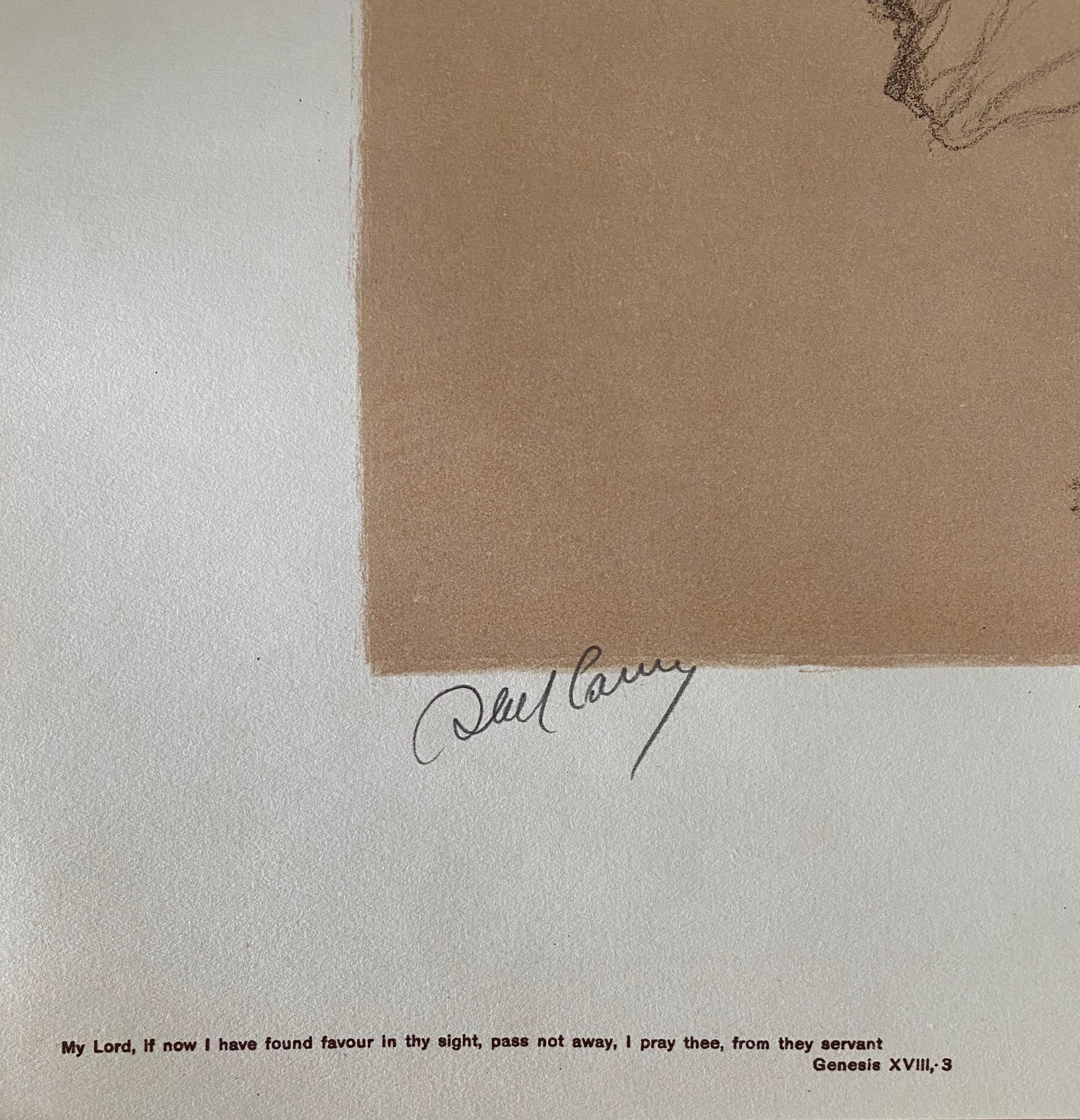Abel Pann Israeli Bezalel Art School Litografia Judaica Stampa biblica Arte ebraica in vendita 5