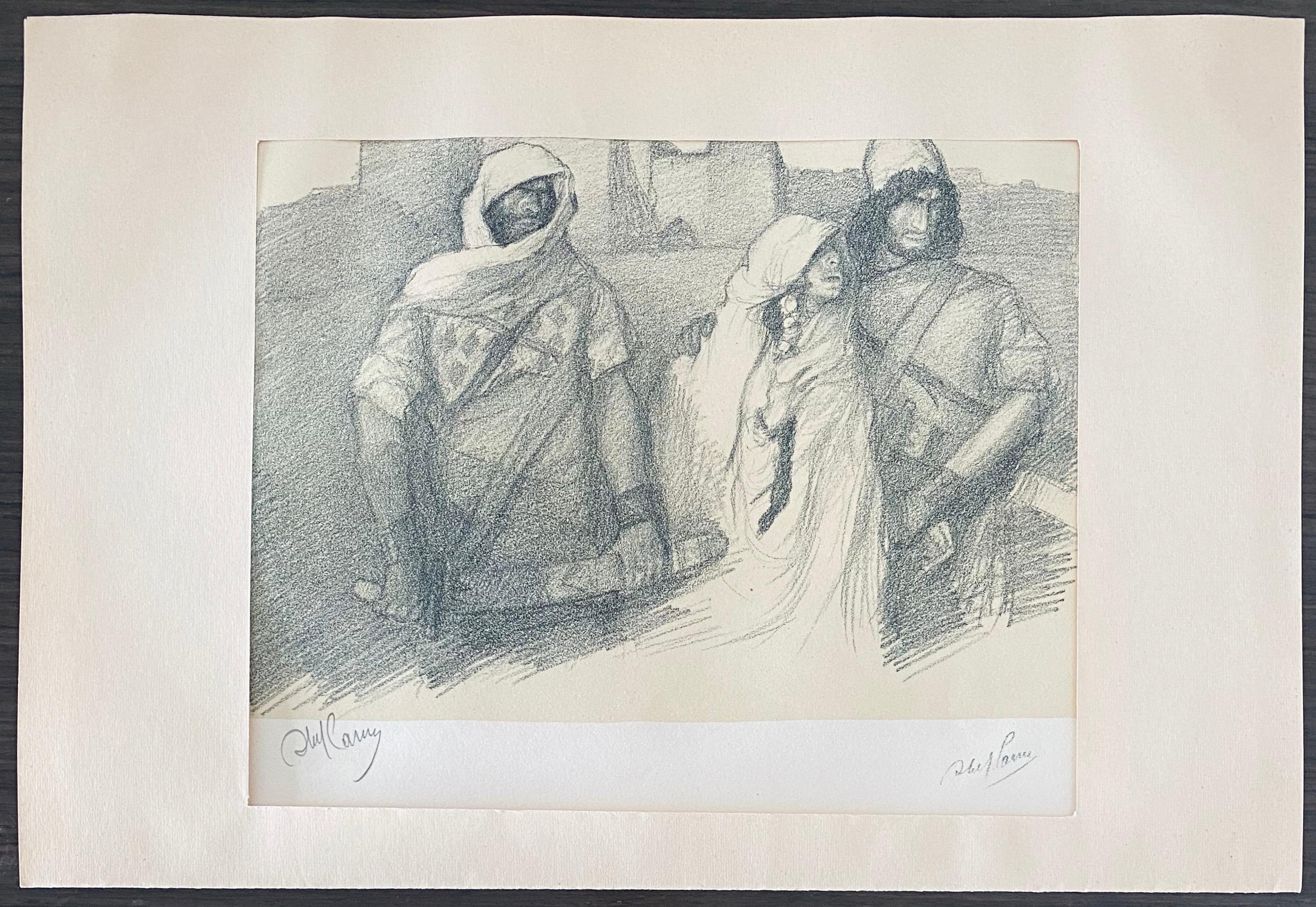 Abel Pann Israeli Bezalel Art School Litografia Judaica Stampa biblica Arte ebraica in vendita 6