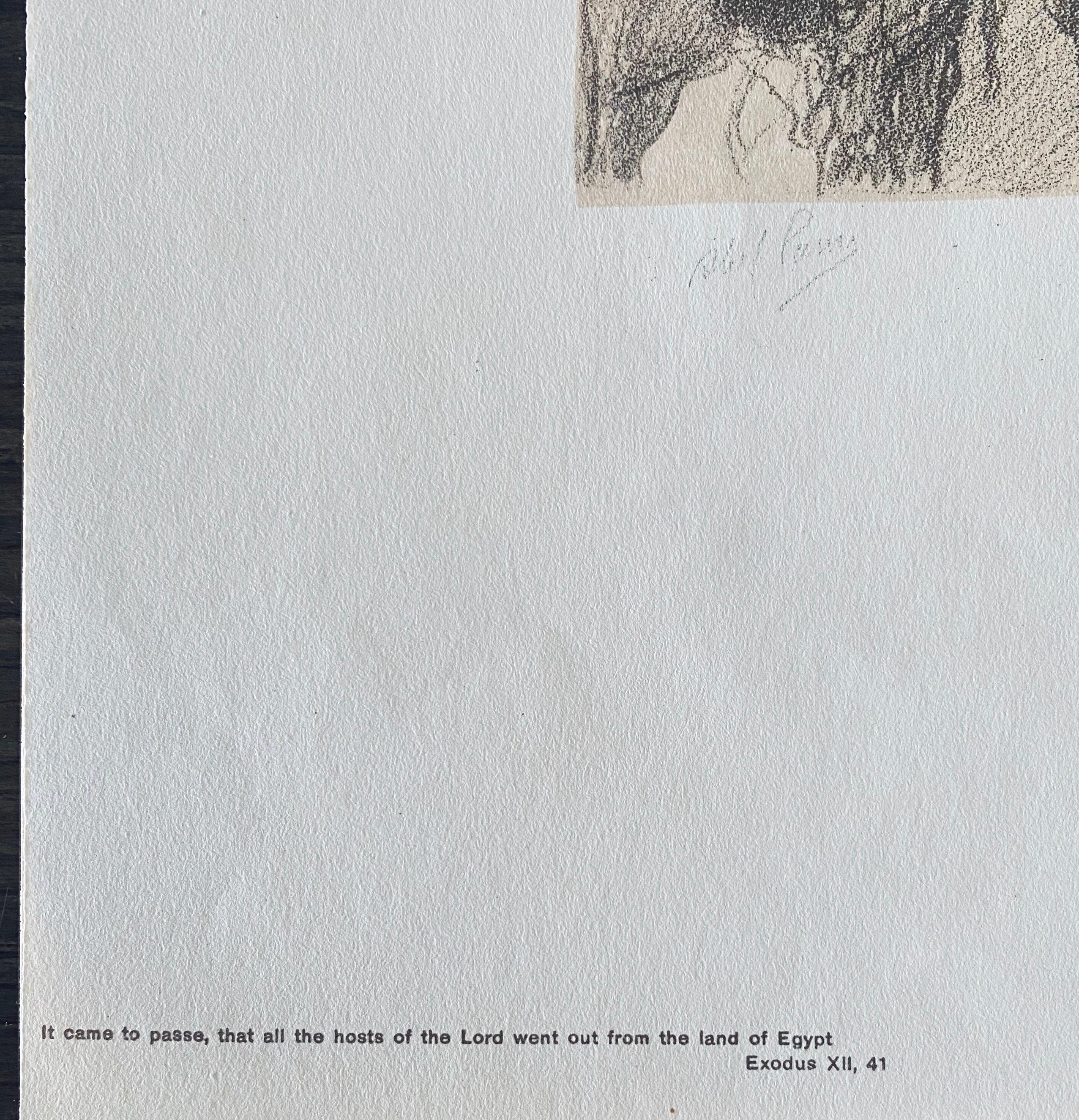 Abel Pann Israeli Bezalel Art School Litografia Judaica Stampa biblica Arte ebraica in vendita 6