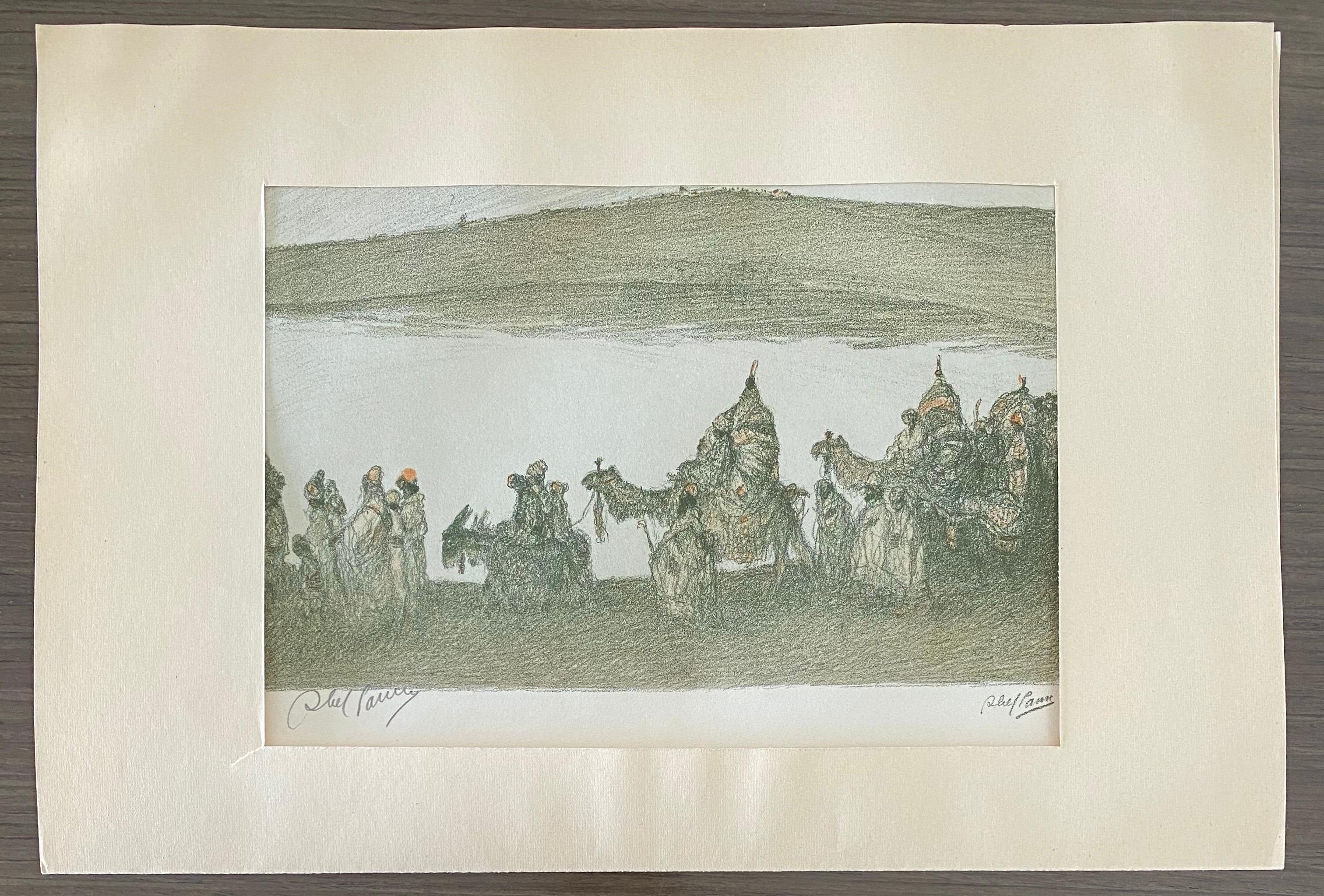 Abel Pann Israeli Bezalel Art School Litografia Judaica Stampa biblica Arte ebraica in vendita 6