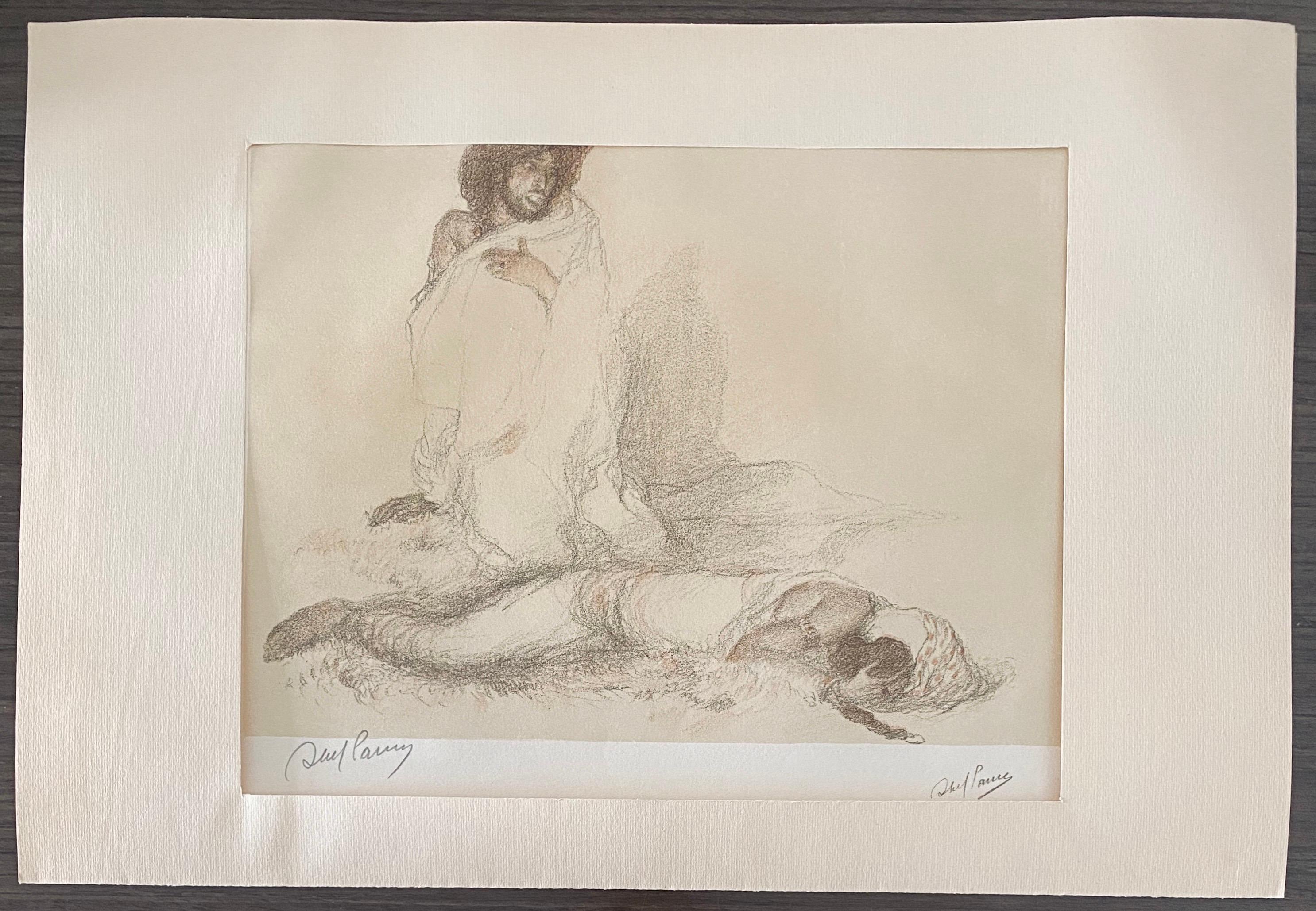 Abel Pann Israeli Bezalel Art School Litografia Judaica Stampa biblica Arte ebraica in vendita 6