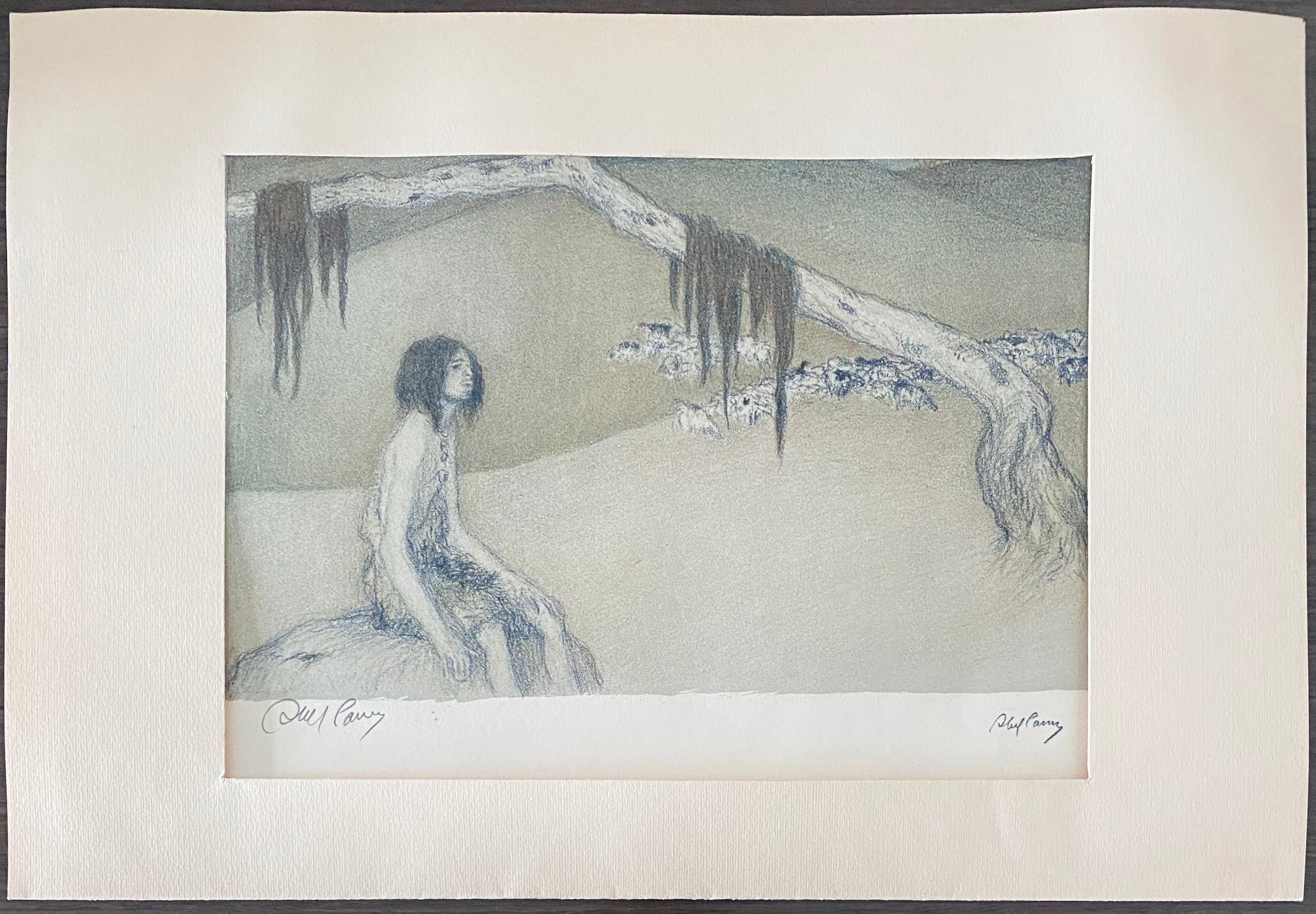 Abel Pann Israeli Bezalel Art School Litografia Judaica Stampa biblica Arte ebraica in vendita 6