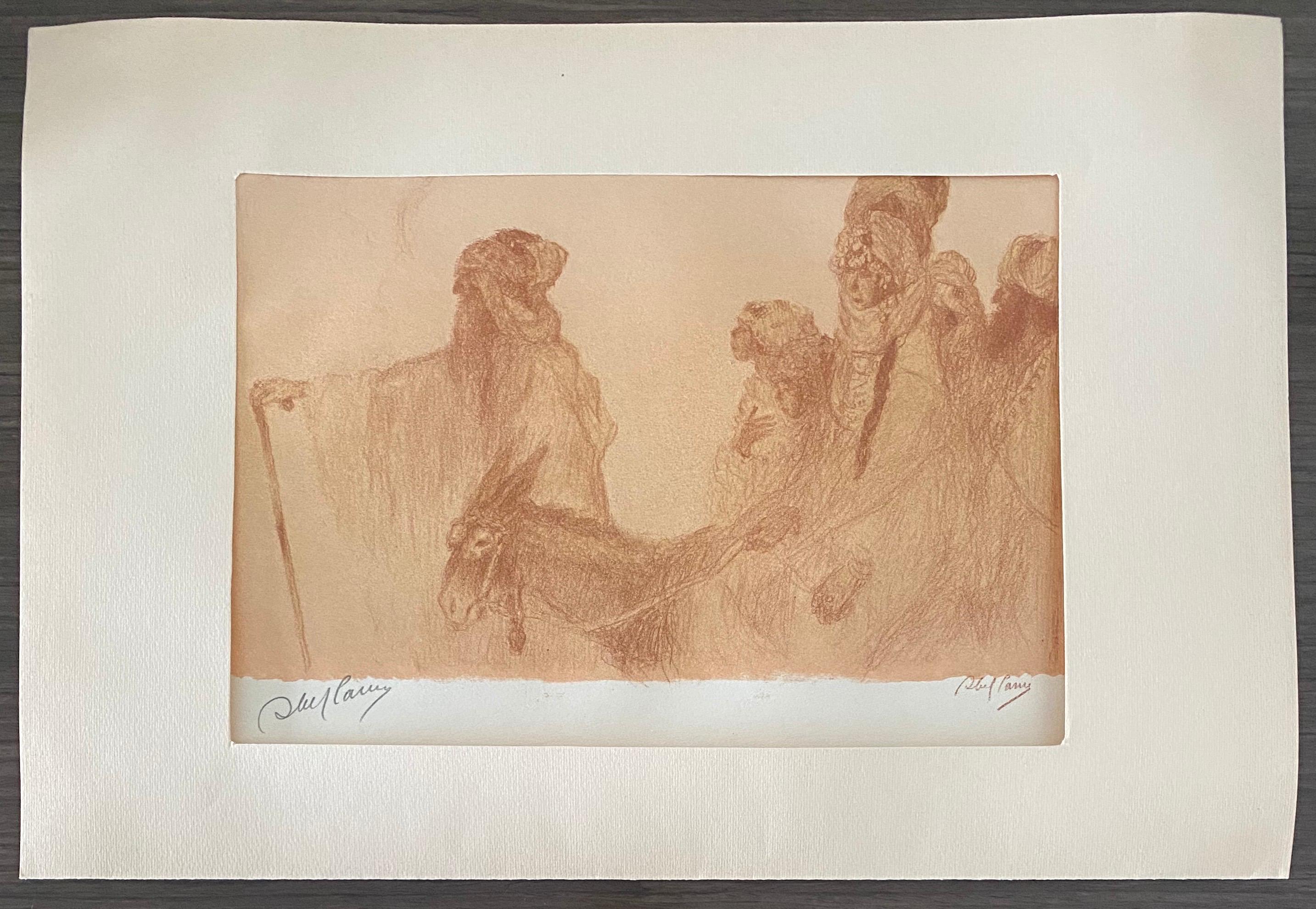 Abel Pann Israeli Bezalel Art School Litografia Judaica Stampa biblica Arte ebraica in vendita 6