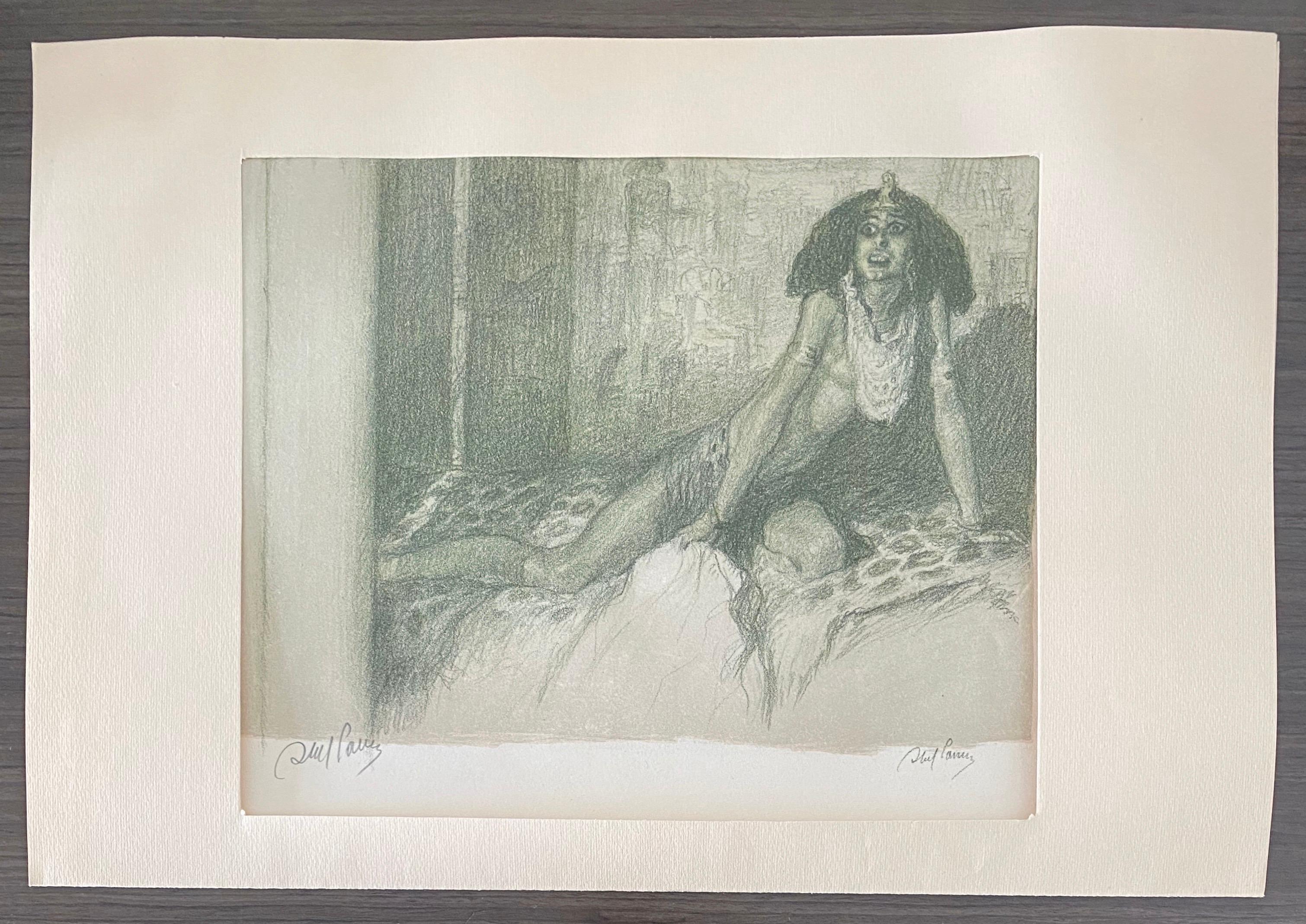 Abel Pann Israeli Bezalel Art School Litografia Judaica Stampa biblica Arte ebraica in vendita 6