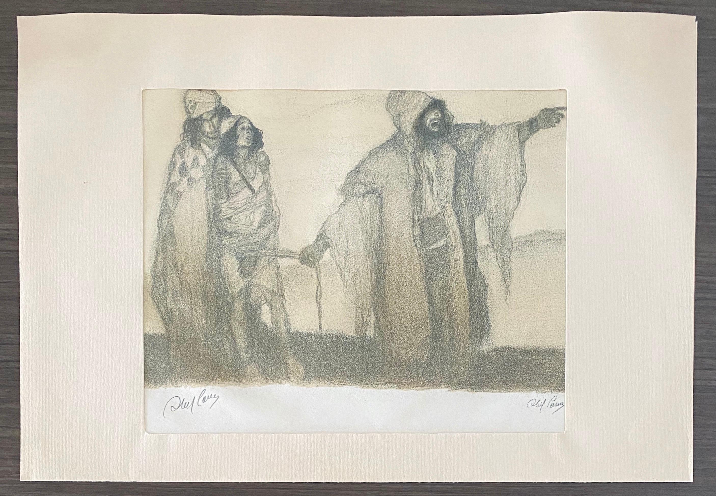 Abel Pann Israeli Bezalel Art School Litografia Judaica Stampa biblica Arte ebraica in vendita 6