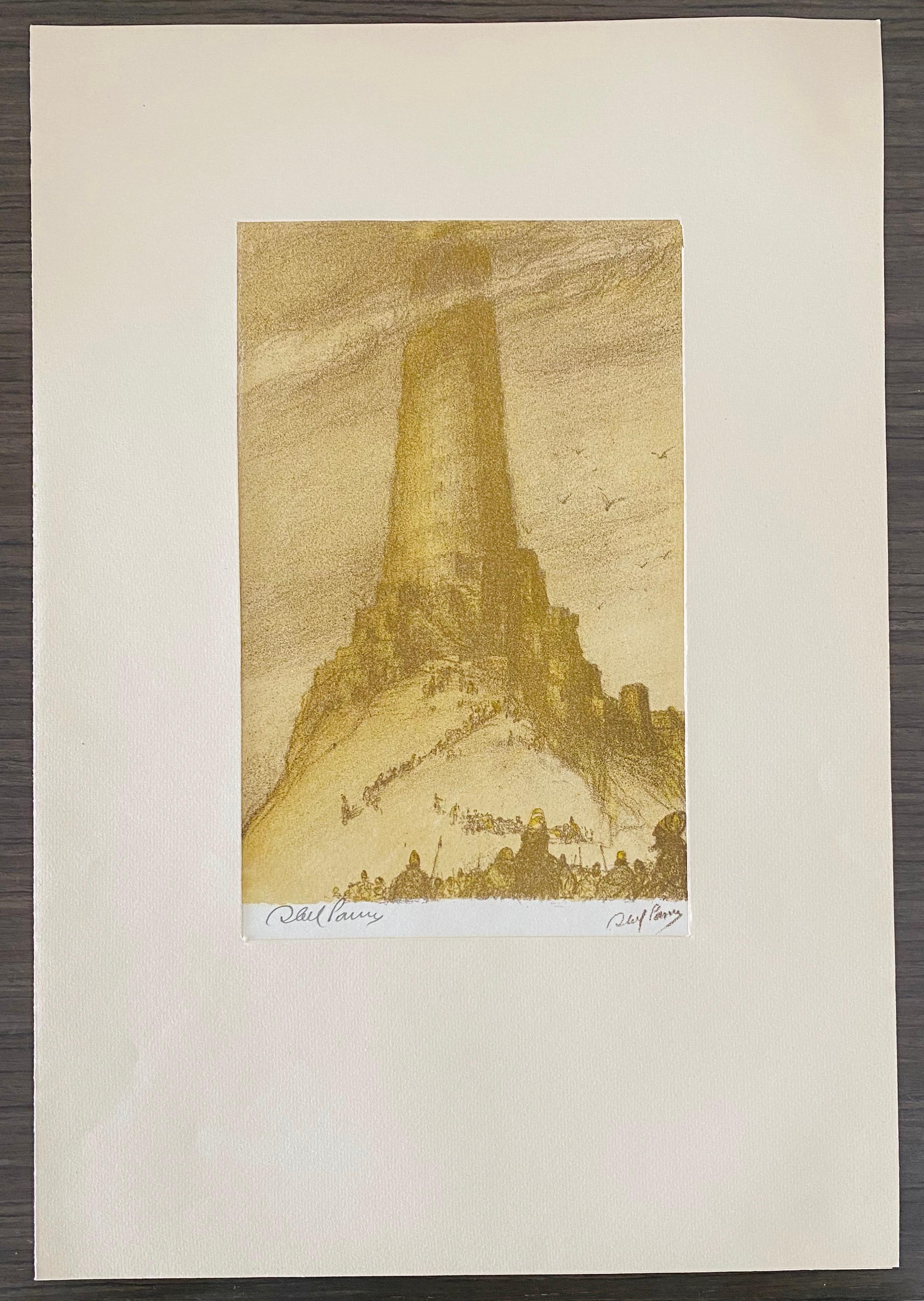 Abel Pann Israeli Bezalel Art School Litografia Judaica Stampa biblica Arte ebraica in vendita 7