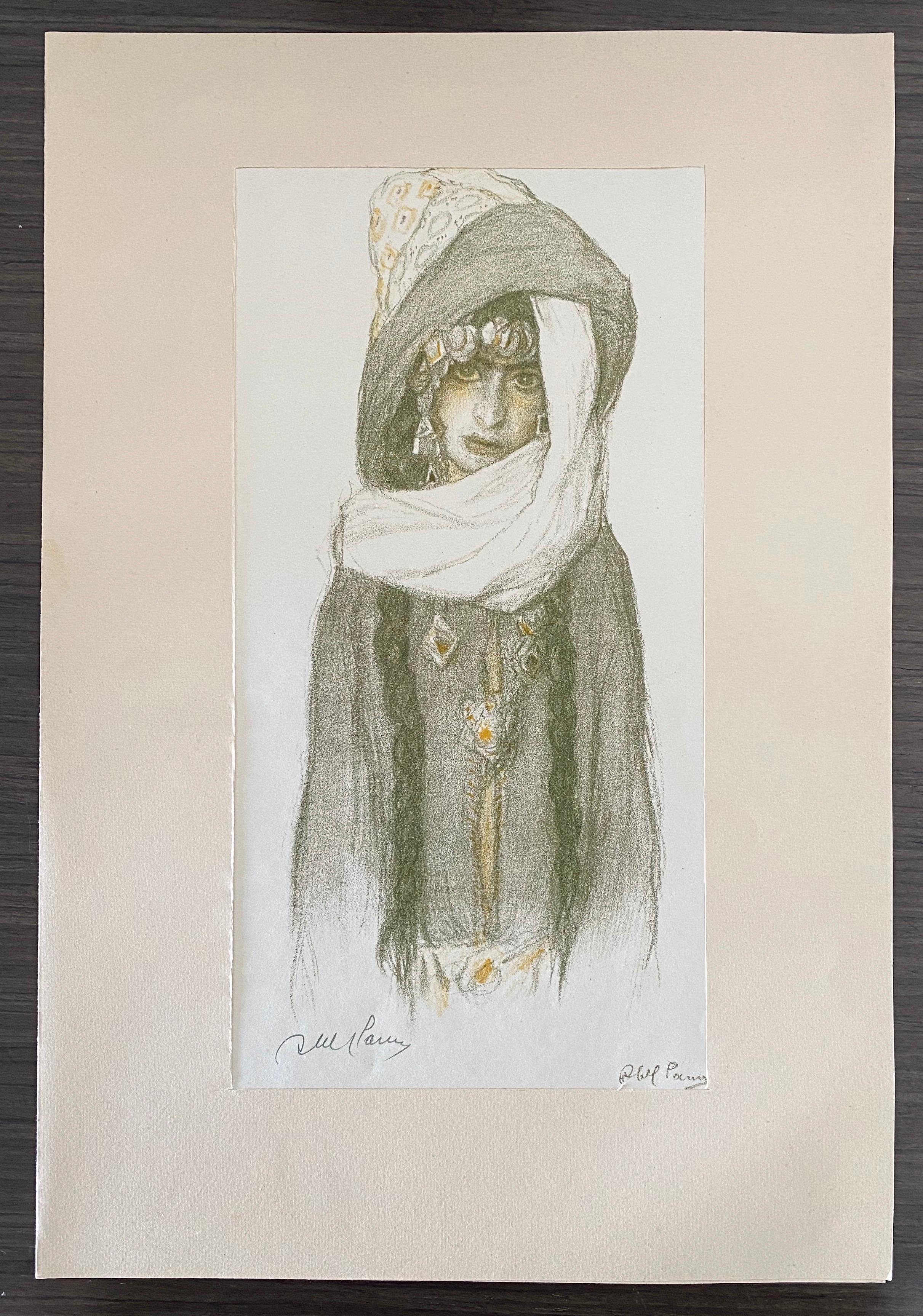 Abel Pann Israeli Bezalel Art School Litografia Judaica Stampa biblica Arte ebraica in vendita 7