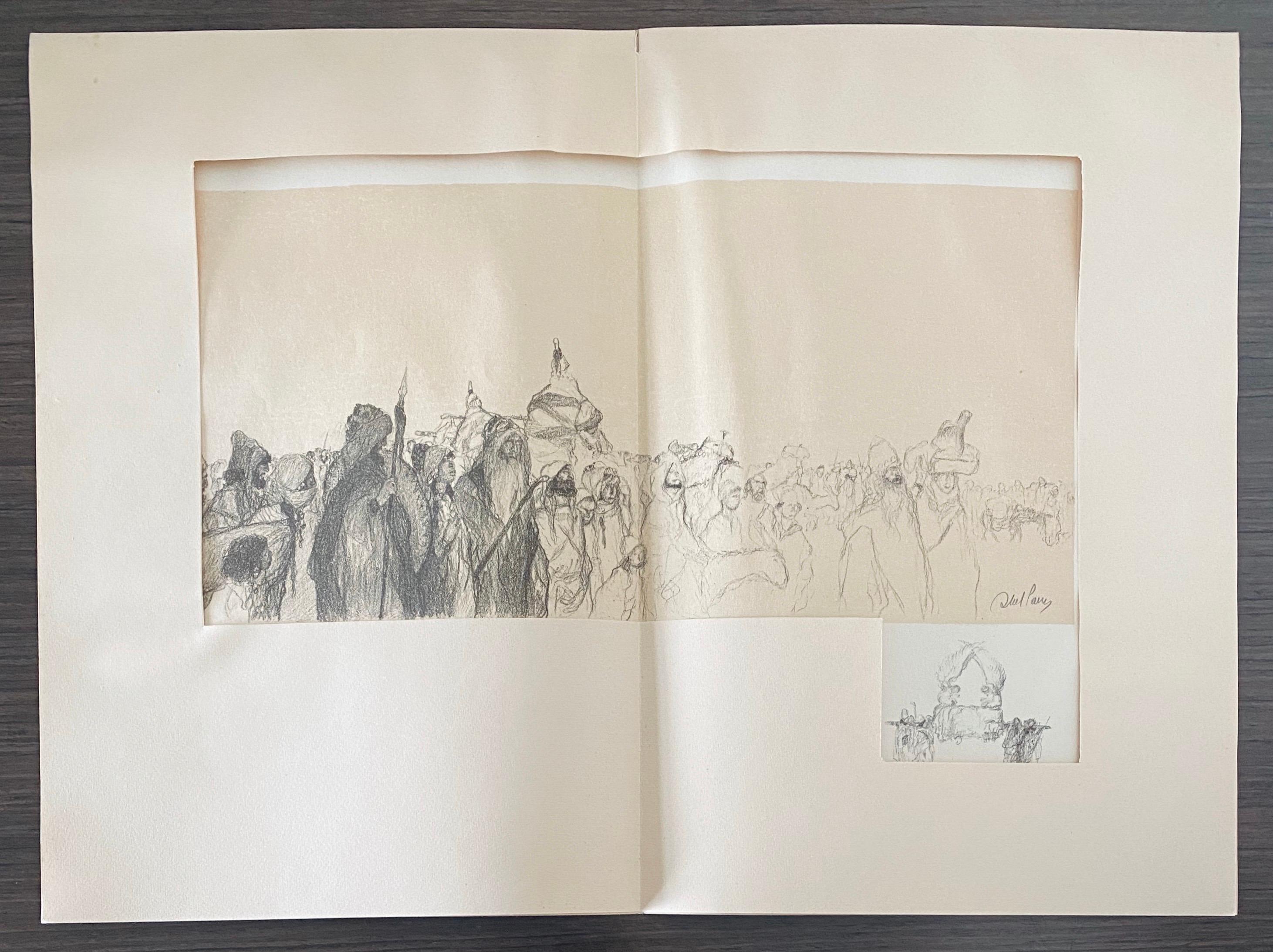 Abel Pann Israeli Bezalel Art School Litografia Judaica Stampa biblica Arte ebraica in vendita 8