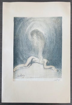 Abel Pann Israeli Bezalel School Lithograph Judaica Biblical Print Jewish Art