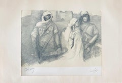 Abel Pann Israeli Bezalel Art School Litografia Judaica Stampa biblica Arte ebraica