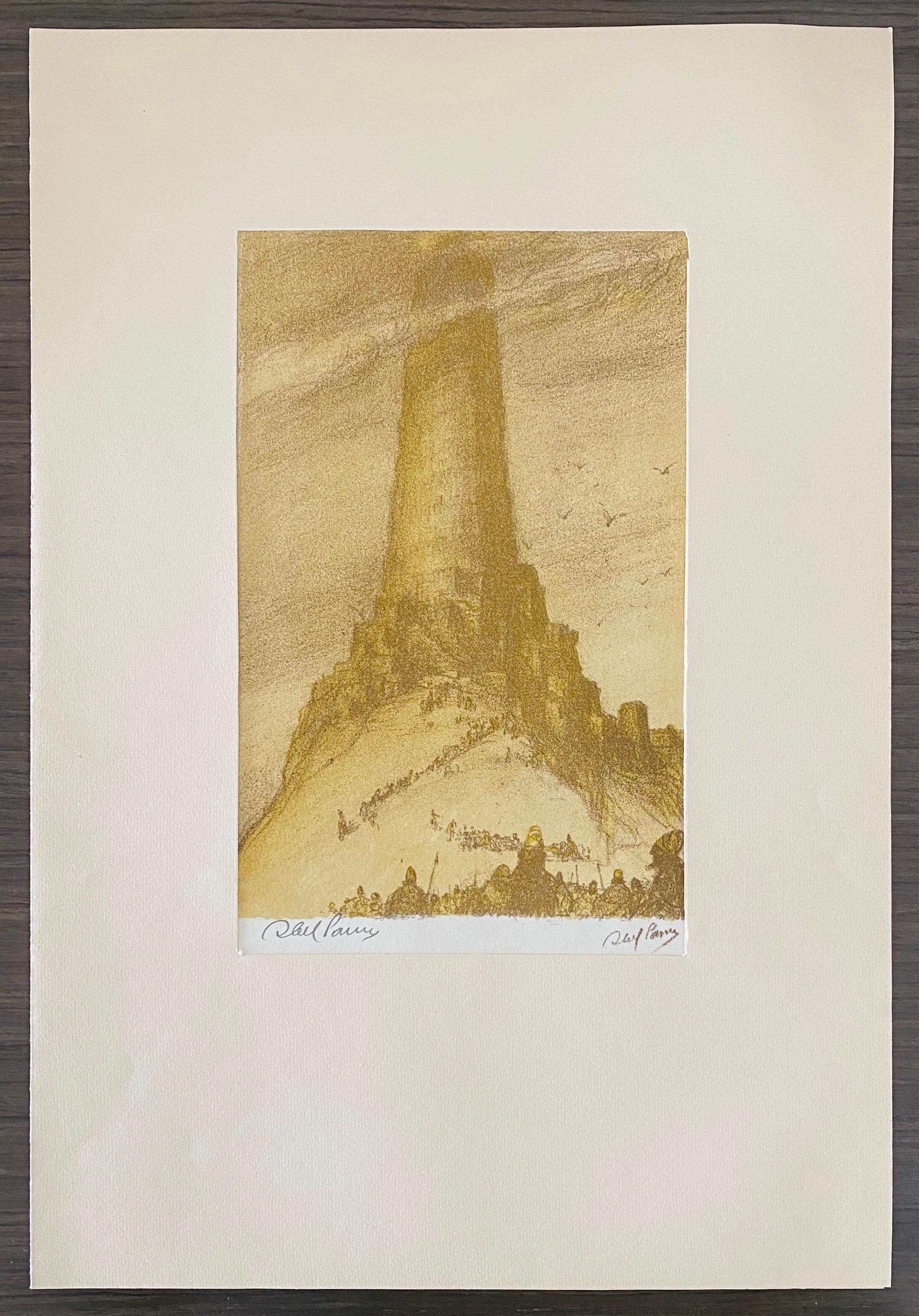 Abel Pann Israeli Bezalel Art School Litografia Judaica Stampa biblica Arte ebraica