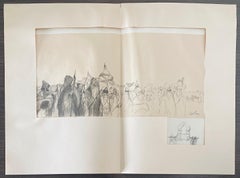 Abel Pann Israeli Bezalel School Lithograph Judaica Biblical Print Jewish Art