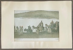 Abel Pann Israeli Bezalel School Lithograph Judaica Biblical Print Jewish Art