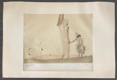 Abel Pann Israeli Bezalel School Lithograph Judaica Biblical Print Jewish Art