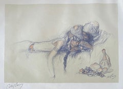 Vintage Abel Pann Israeli Bezalel School Lithograph Judaica Biblical Print Jewish Art