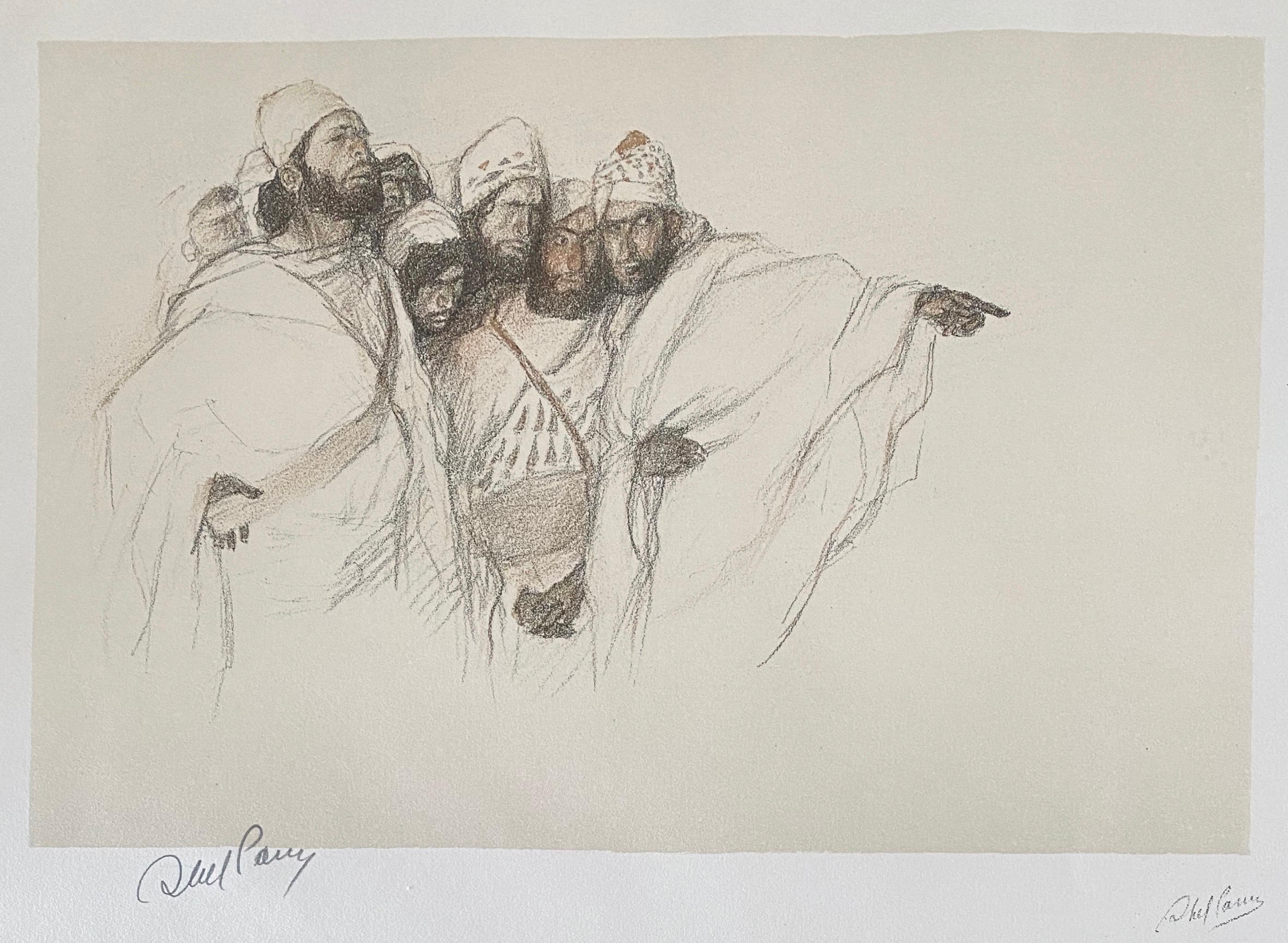 Abel Pann (1883-1963) era un pittore ebreo europeo che si stabilì nel quartiere Talpiot di Gerusalemme all'inizio del XX secolo e insegnò all'Academy Arts di Bezalel sotto la guida di Boris Schatz.
Abba Pfeffermann (poi Abel Pann), nato in Lettonia