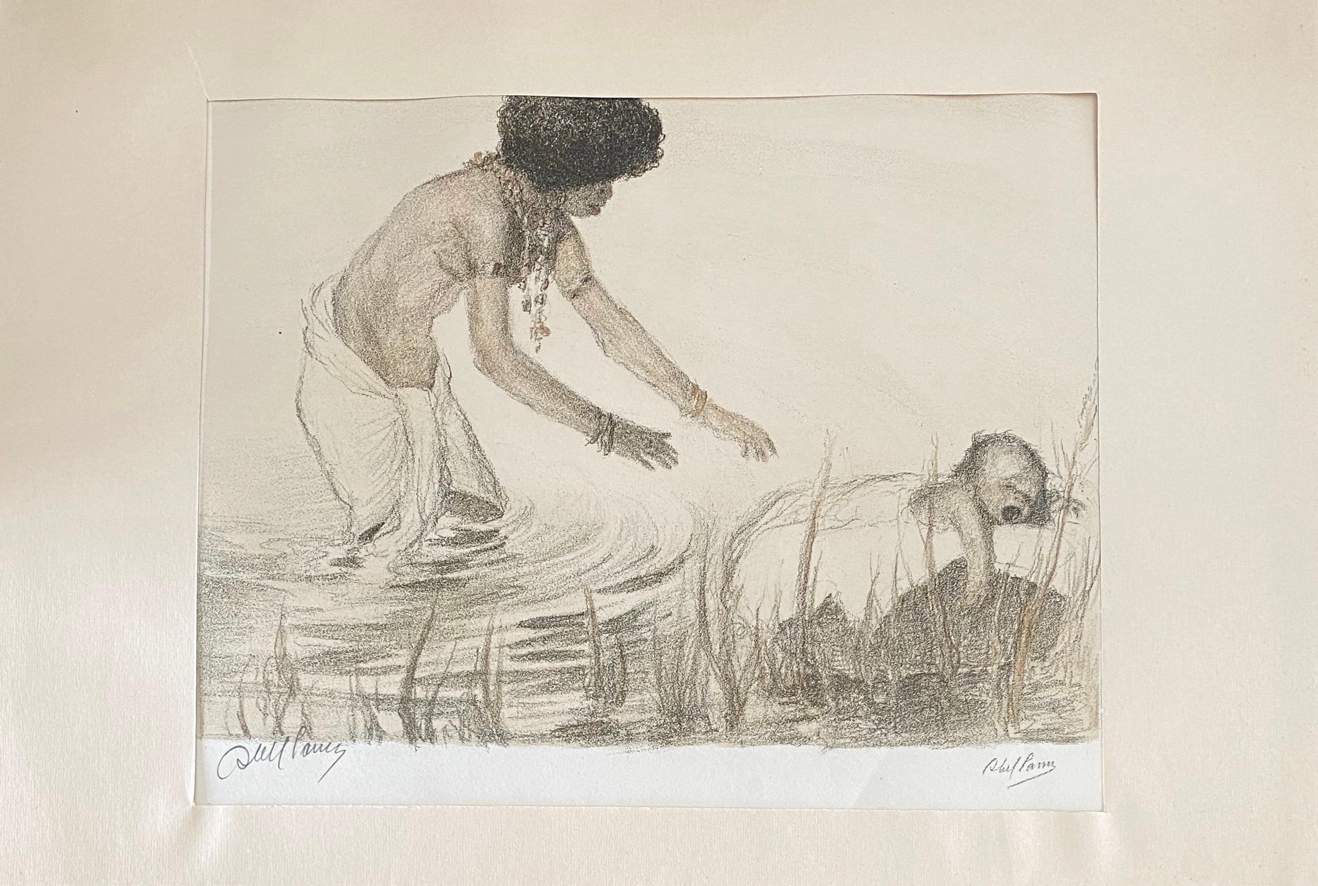 Abel Pann (1883-1963) era un pittore ebreo europeo che si stabilì nel quartiere Talpiot di Gerusalemme all'inizio del XX secolo e insegnò all'Academy Arts di Bezalel sotto la guida di Boris Schatz.
Abba Pfeffermann (poi Abel Pann), nato in Lettonia