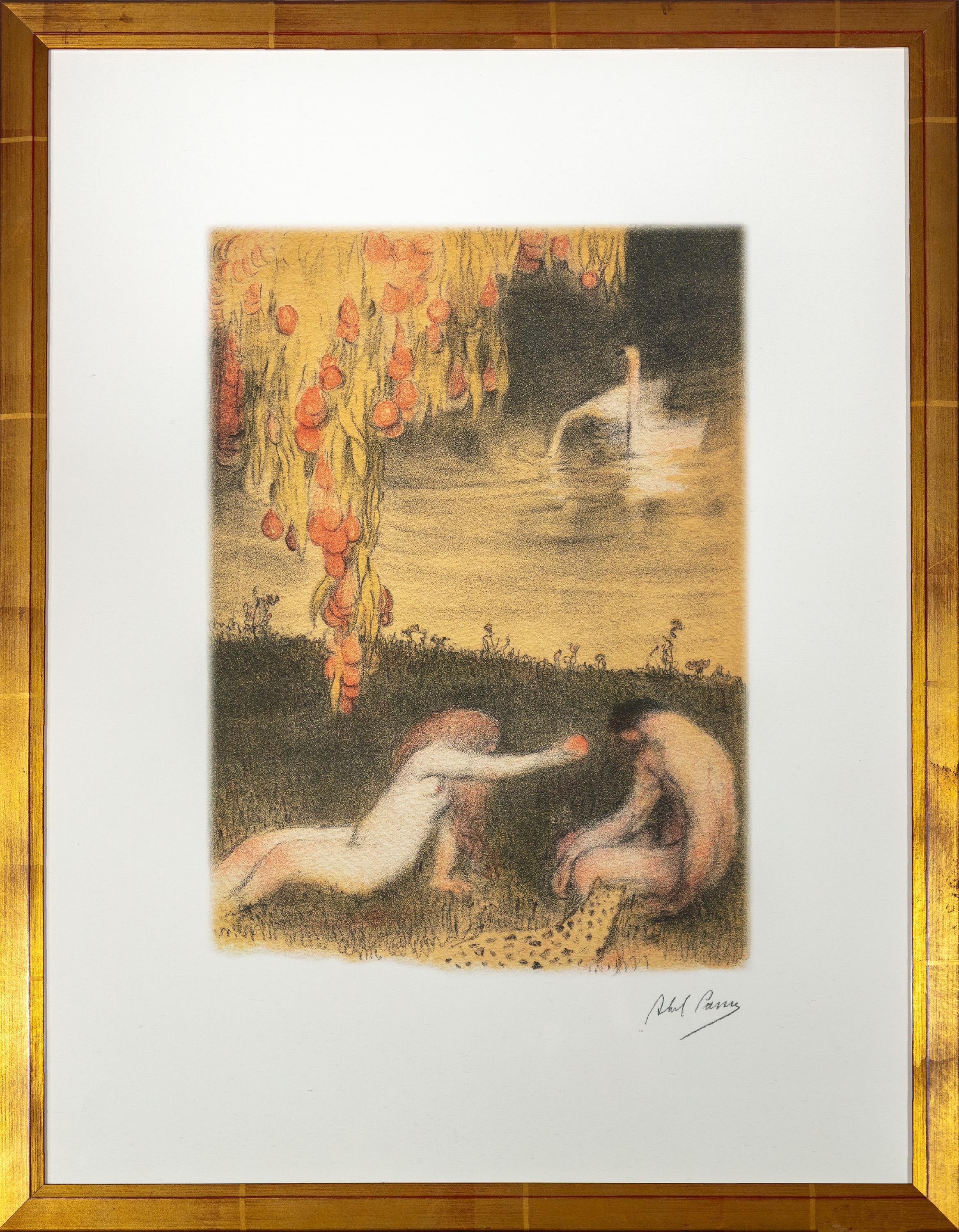 Abel Pann Nude Print - "…And He Did Eat" from the Genesis Portfolio