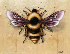 Abel Schiro, King Bee, Wood Panel w/ resin