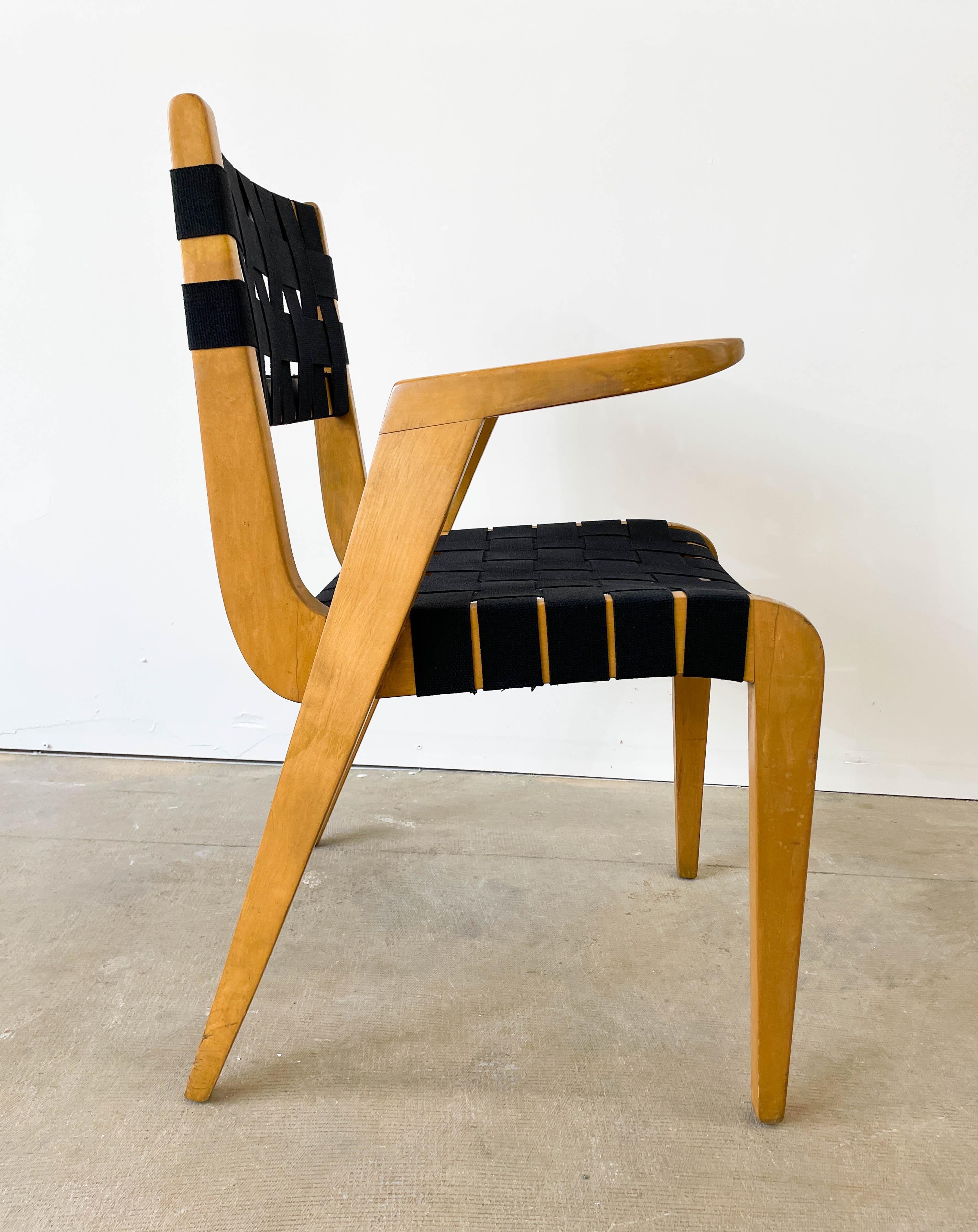 Mid-Century Modern Abel Sorensen for Knoll Webbed Armchair