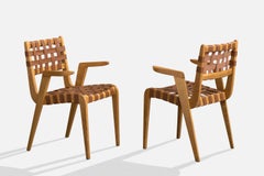 Abel Sorenson, Sessel, Holz, Leder, Brasilien, 1950er Jahre