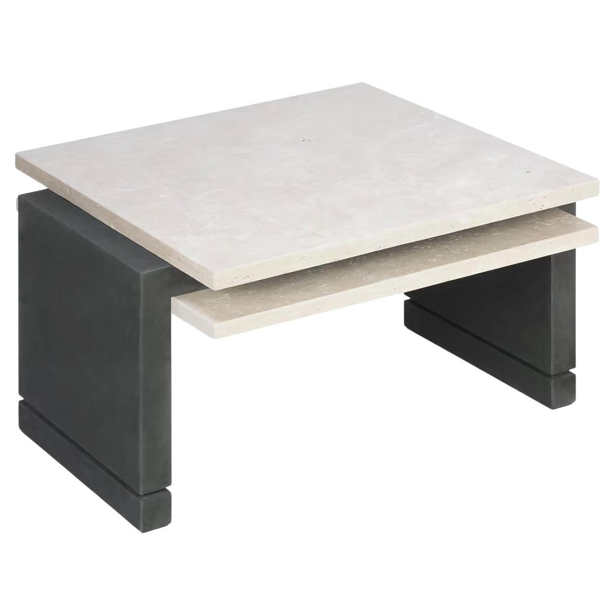 Abel Travertine Coffee Table For Sale