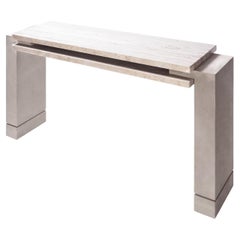 Abel Travertine Console Table
