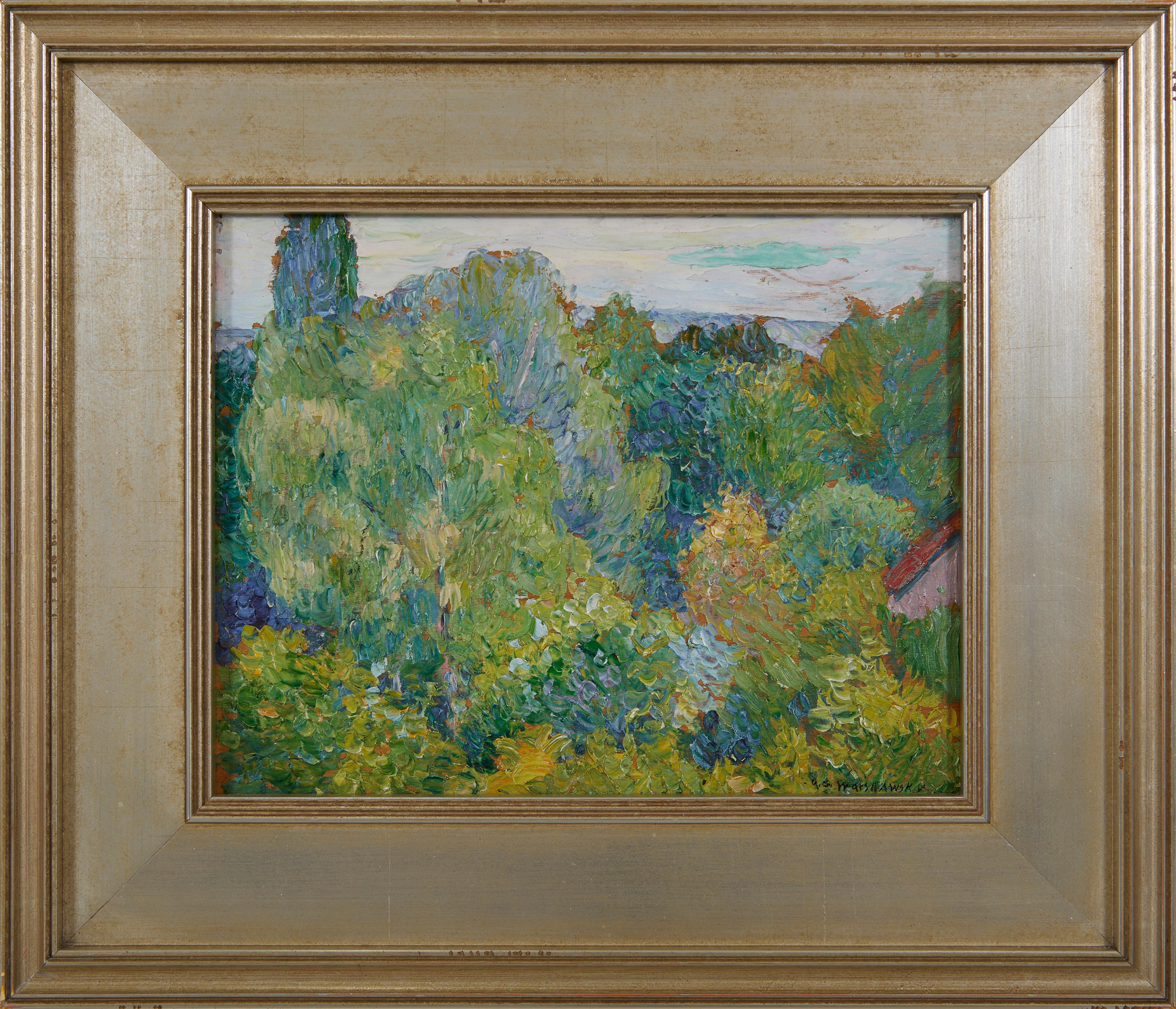 Au Garche, Frankreich, Impressionistische Baumlandschaft, Anfang 20.