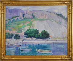 Early 20th Century Antibes, France Seascape/Landscape