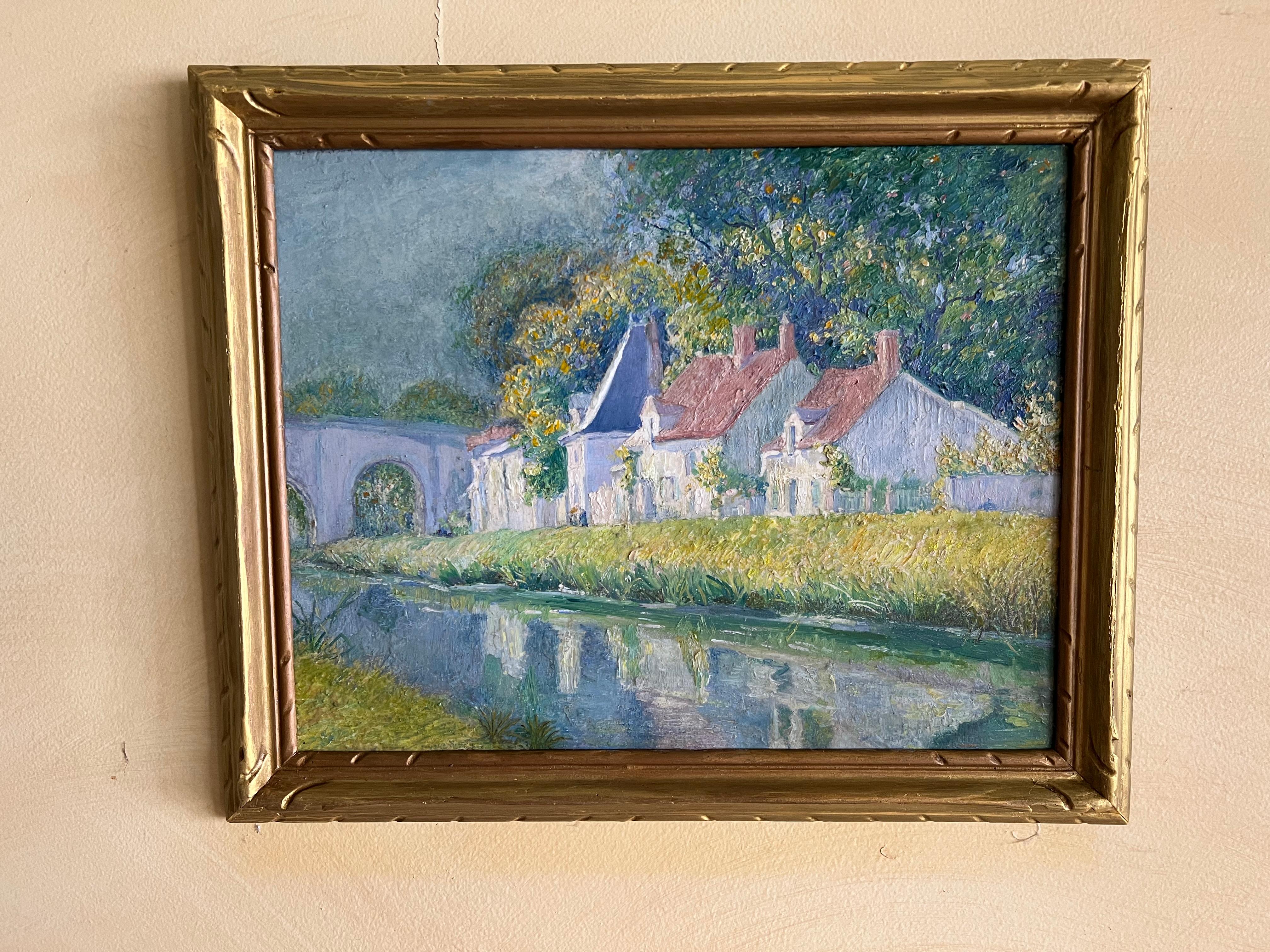 A lovely impressionist painting by Abel Warshawsky. Painted in 1928 while in France.
Provenance: Acquired directly from the artist in 1928 by a private American collector; then by descent in the family.