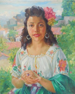 Vintage Spanish Beauty (Portrait of the Artist's Wife)