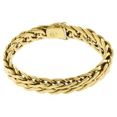 Retro Abel & Zimmerman 18kt Gold Woven Bracelet