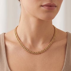 Abel & Zimmerman Multi-Link Necklace 18K Yellow Gold