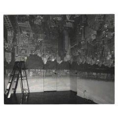 Camera Obscura Image of Manhattan View Looking West in Empty Room