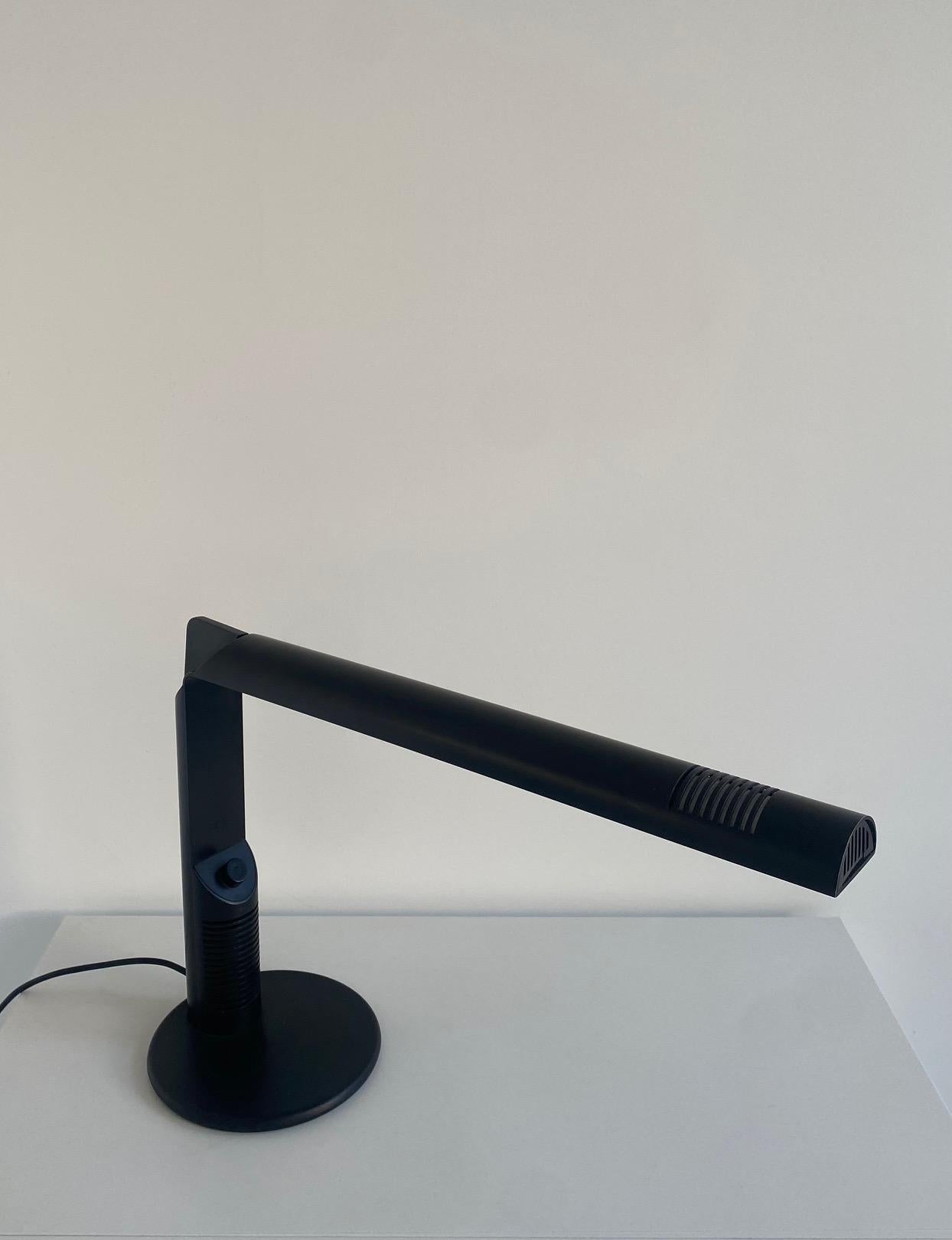 Metal Abele Table Lamp by Gianfranco Frattini for Luci, Italy, 1979 For Sale