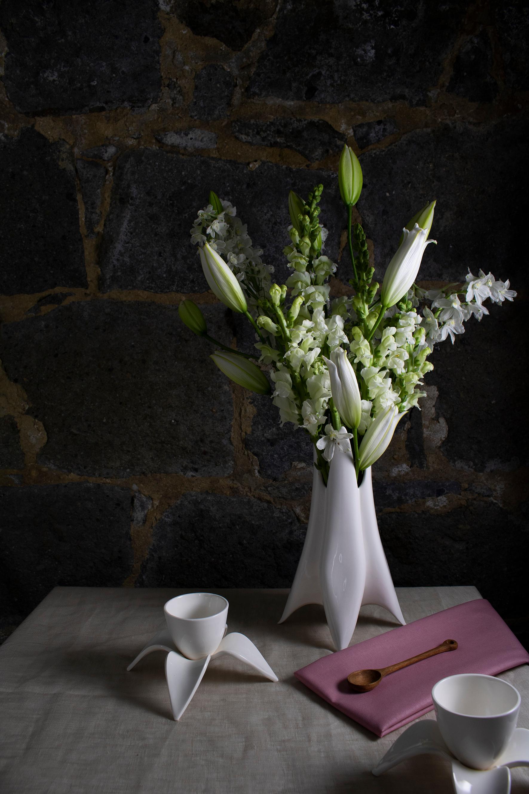 Voici le vase Abelia, une pièce magnifique et sophistiquée qui ajoutera une touche d'élégance à votre décoration intérieure. Fabriqué à la main en Nouvelle-Zélande, ce superbe vase est doté d'une base délicatement formée de pétales d'Abélia qui