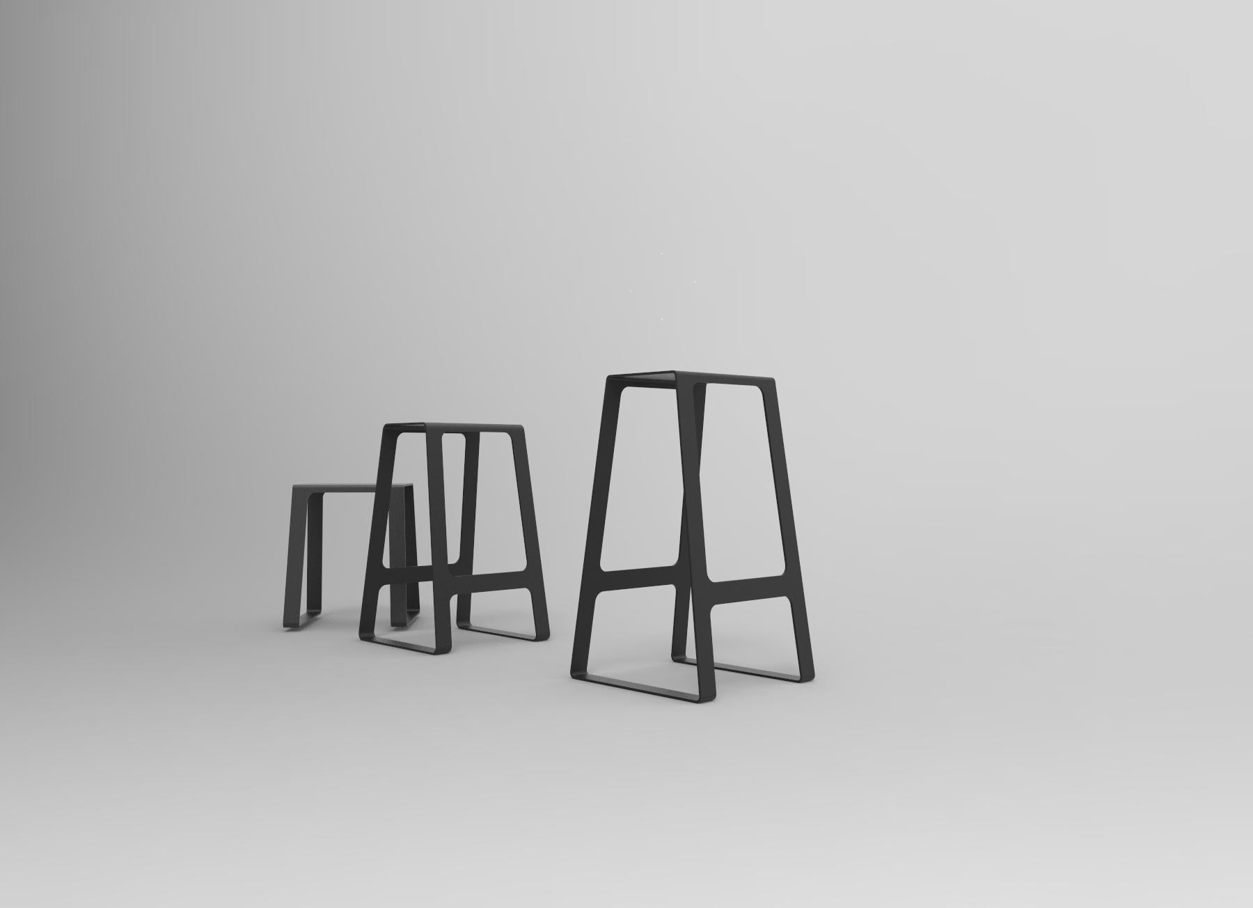 Bench in Powder Coated Steel Plate by Jonathan Nesci In New Condition For Sale In Columbus, IN