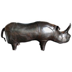 Abercrombie and Fitch Leather Rhinoceros by Dimitri Omersa