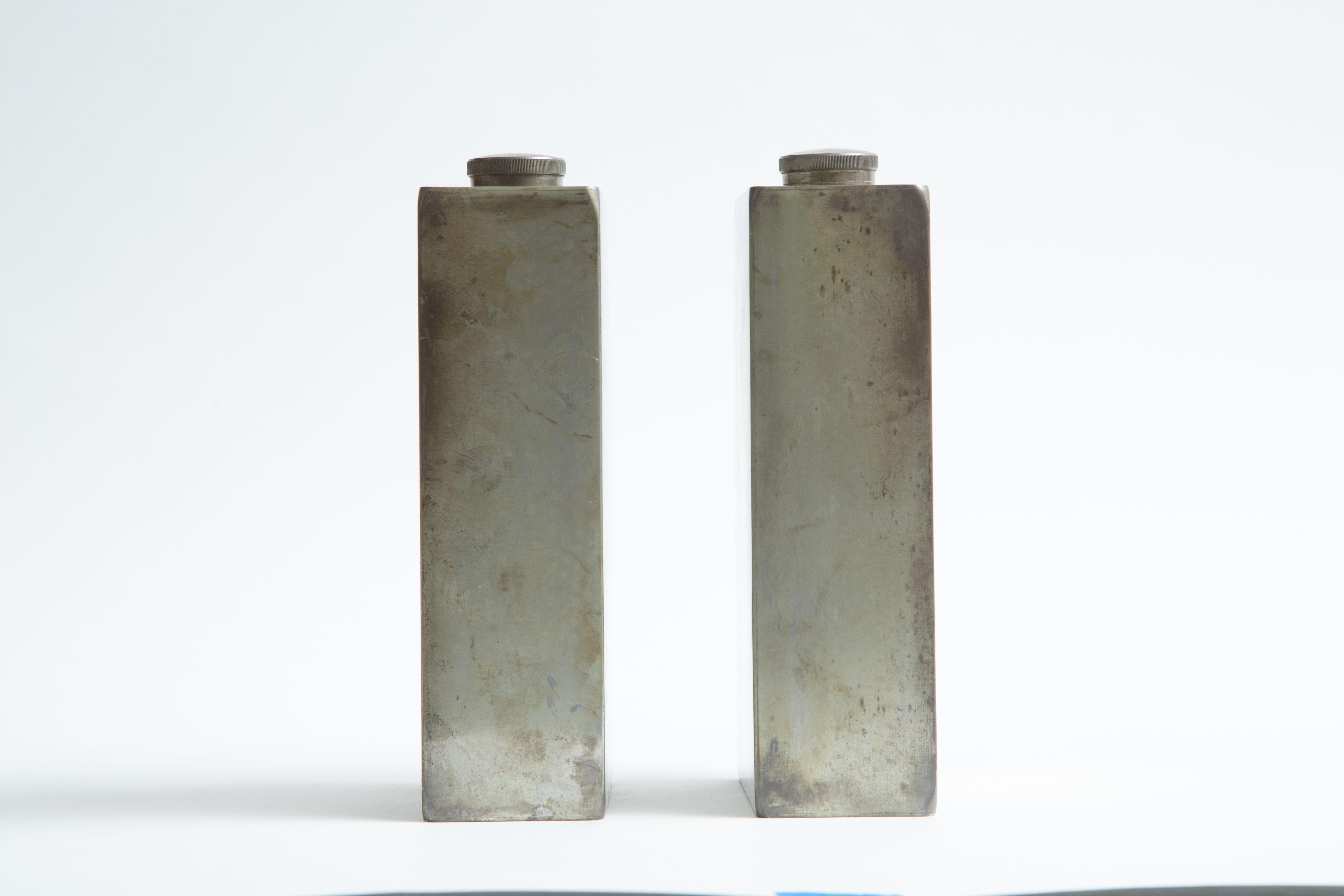 Mid-20th Century Abercrombie and Fitch Silver-Plated Flasks