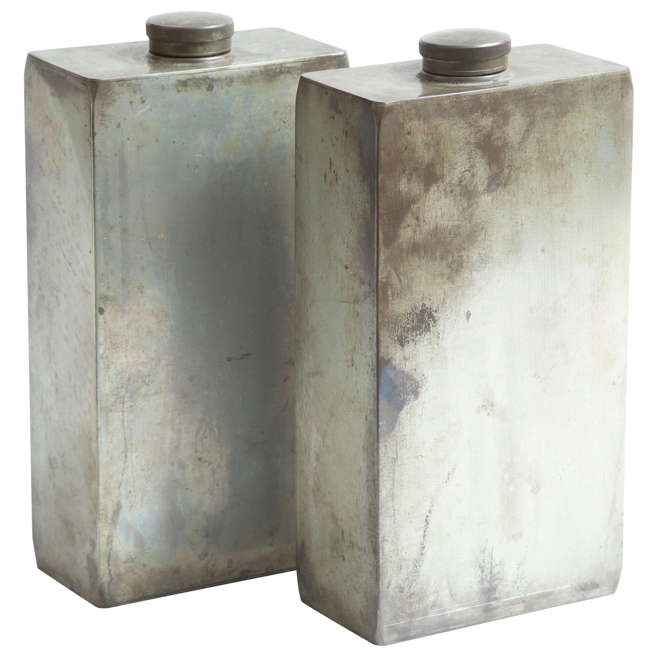 Abercrombie and Fitch Silver-Plated Flasks