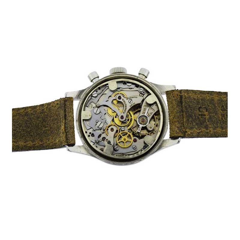 Abercrombie and Fitch Stainless Steel Chronograph from 1940's 3